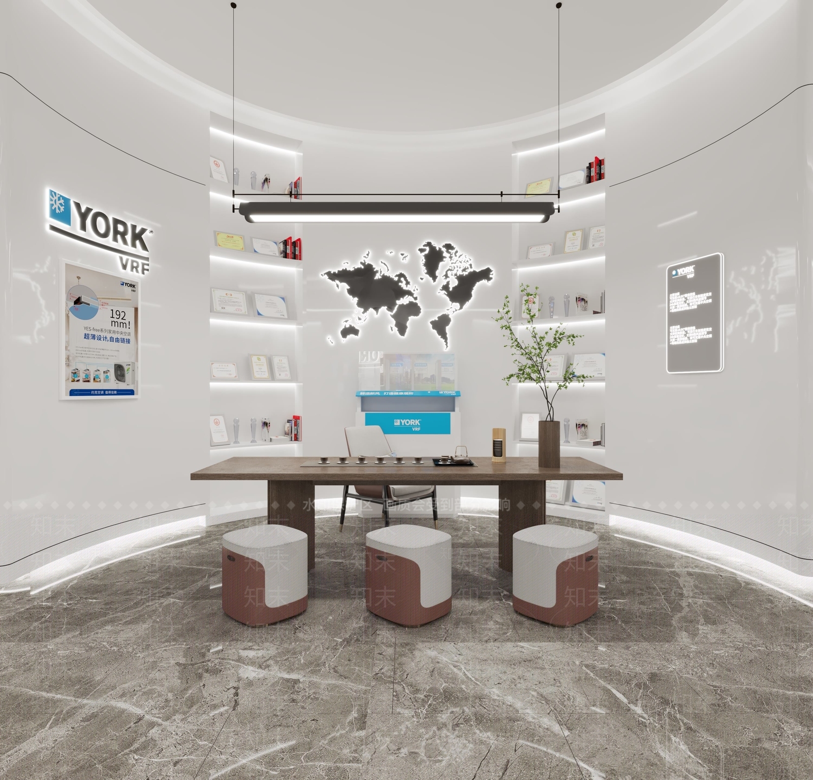 现代空调专卖店3D模型下载【ID:1115751329】