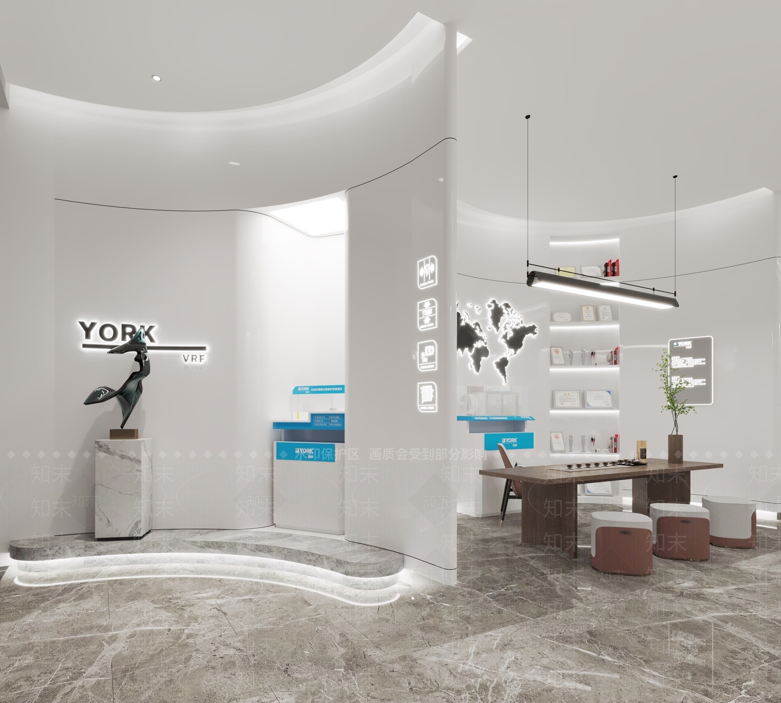 现代空调专卖店3D模型下载【ID:1115751329】