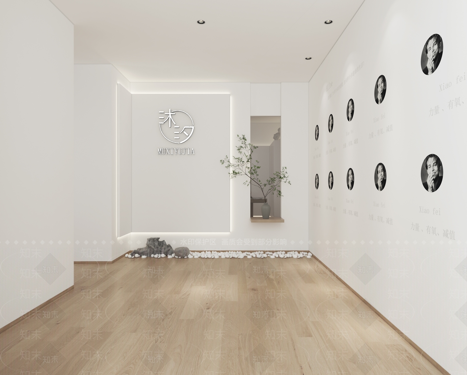 现代瑜伽室3D模型下载【ID:1115758606】