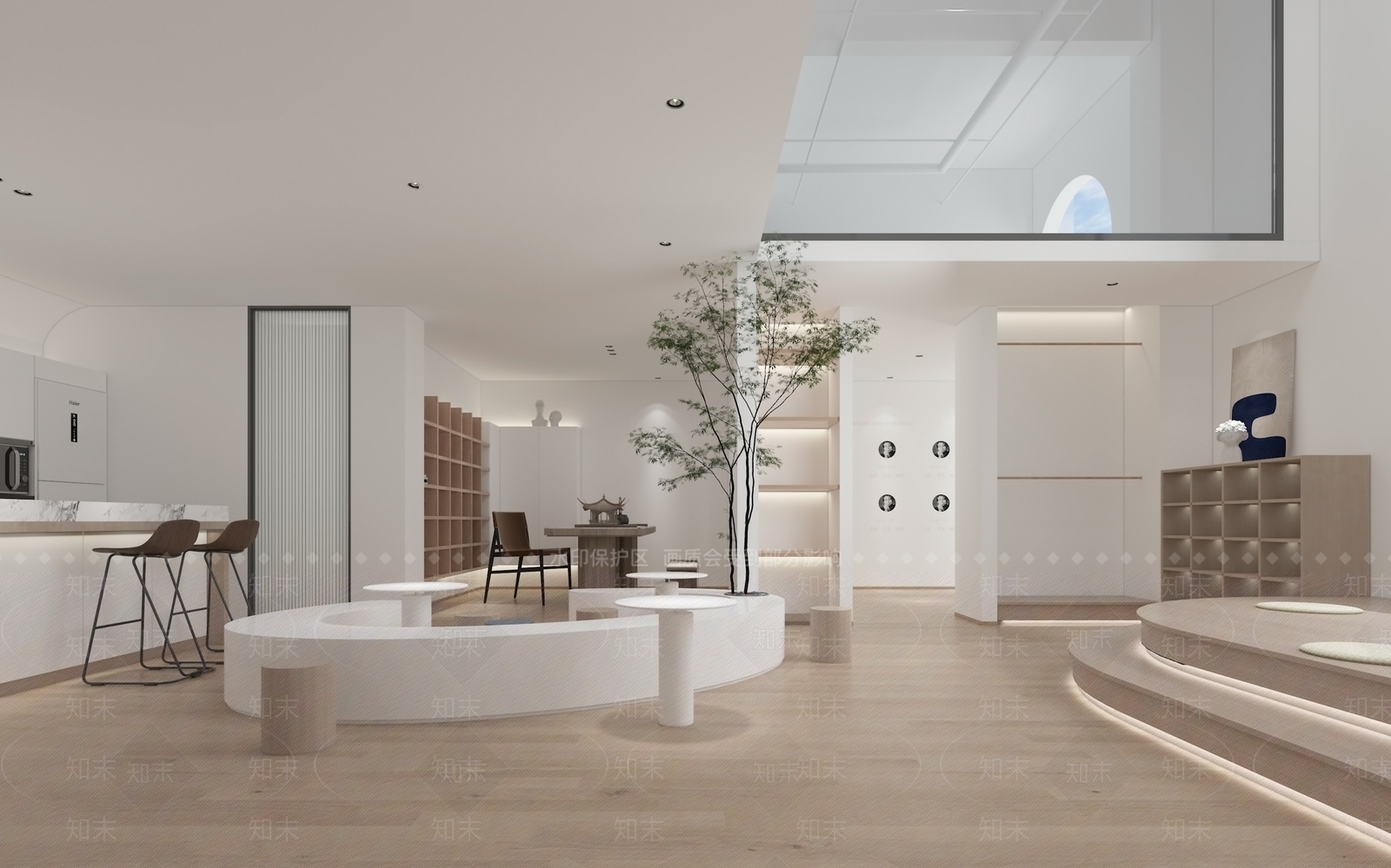 现代瑜伽室3D模型下载【ID:1115758606】