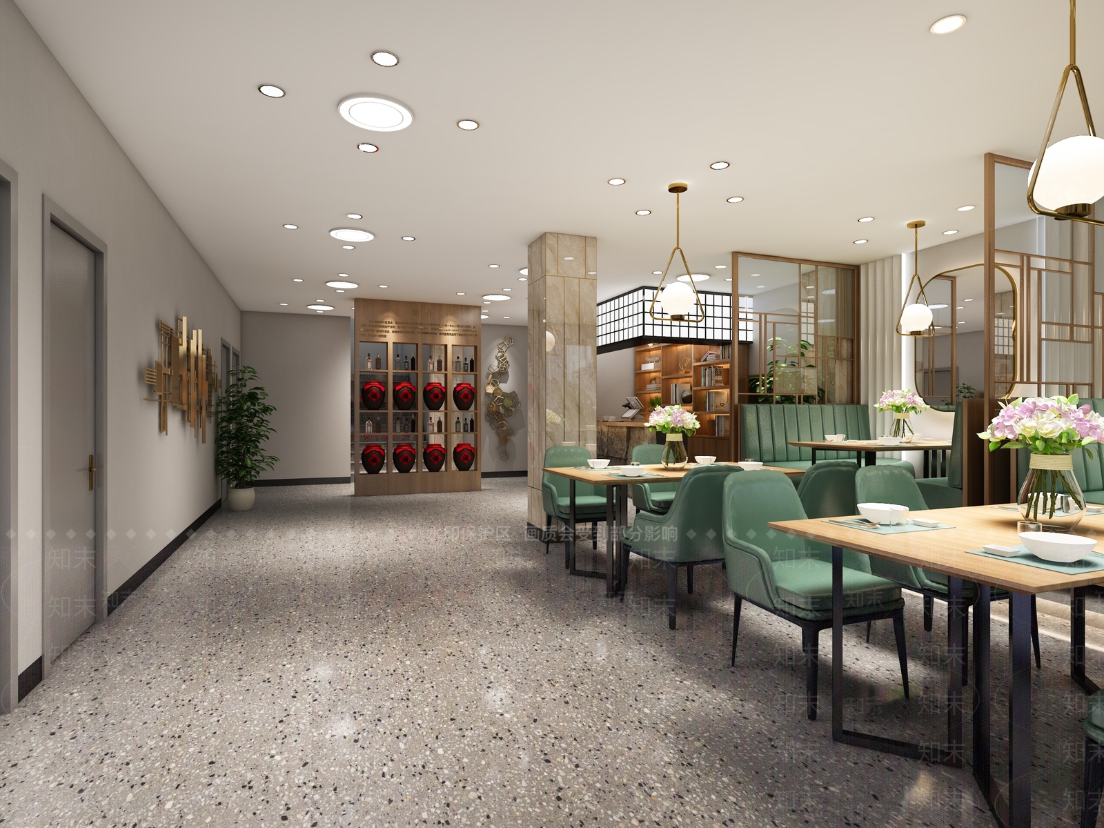 现代茶餐厅3D模型下载【ID:1115761247】