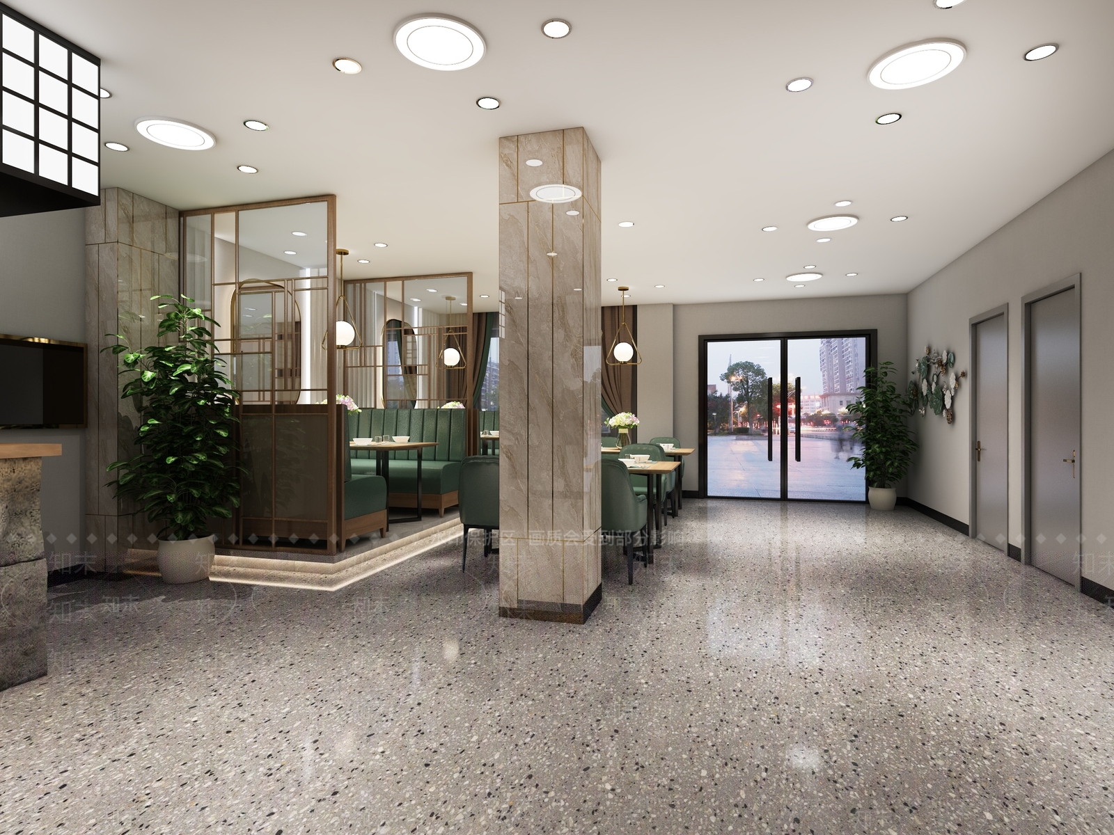 现代茶餐厅3D模型下载【ID:1115761247】