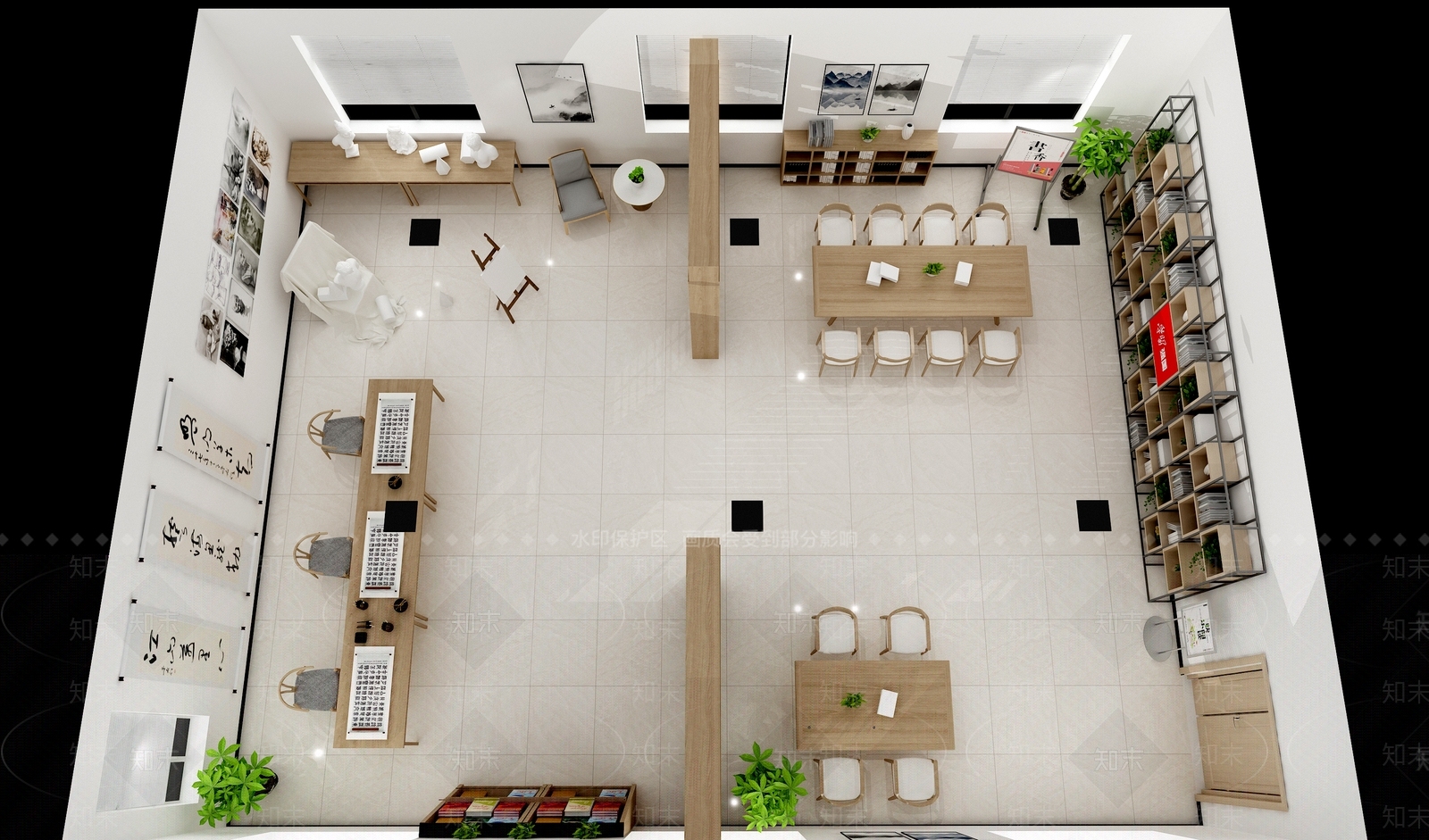 新中式活动中心3D模型下载【ID:1115763293】
