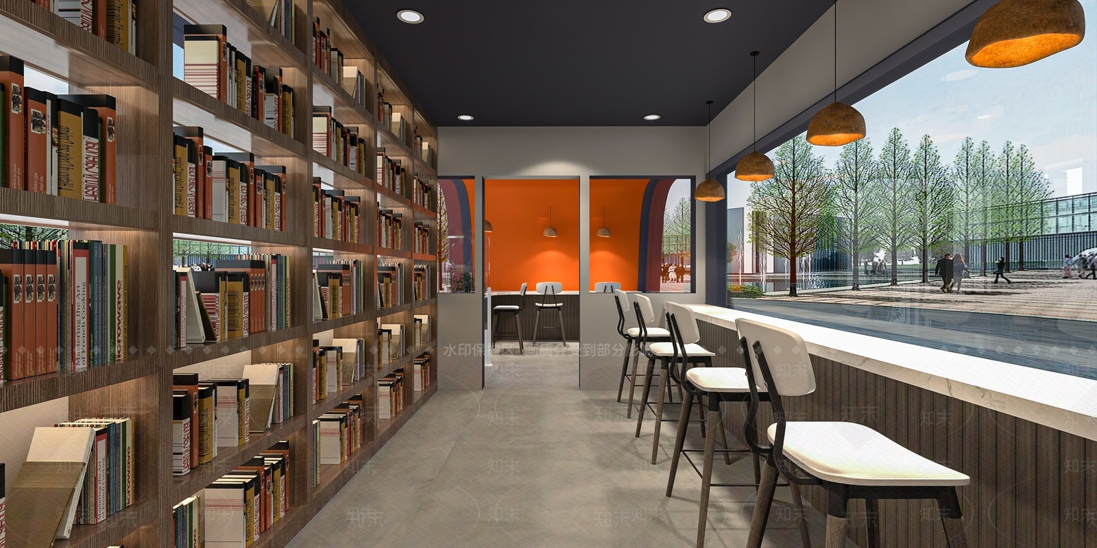 现代城市书店3D模型下载【ID:1115765199】