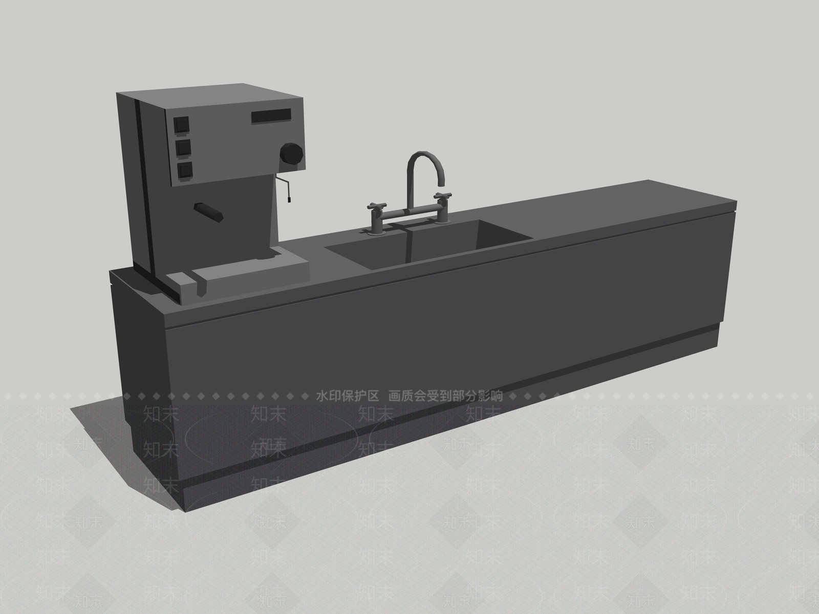 现代操作台SU模型下载【ID:1115771329】