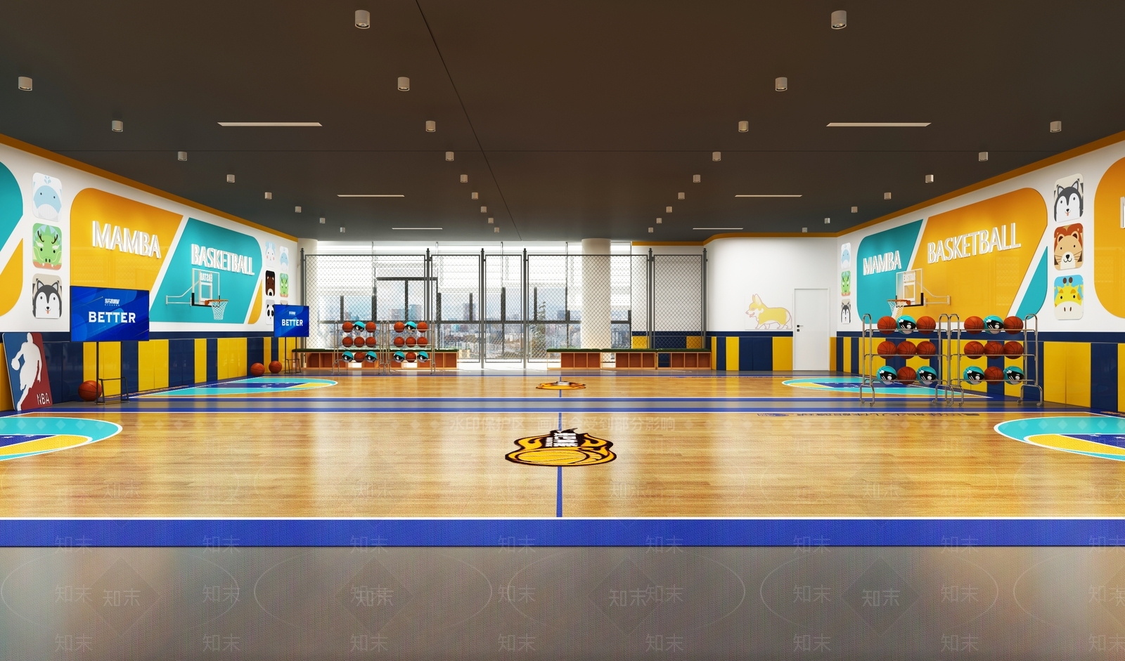 现代篮球馆3D模型下载【ID:1115773734】