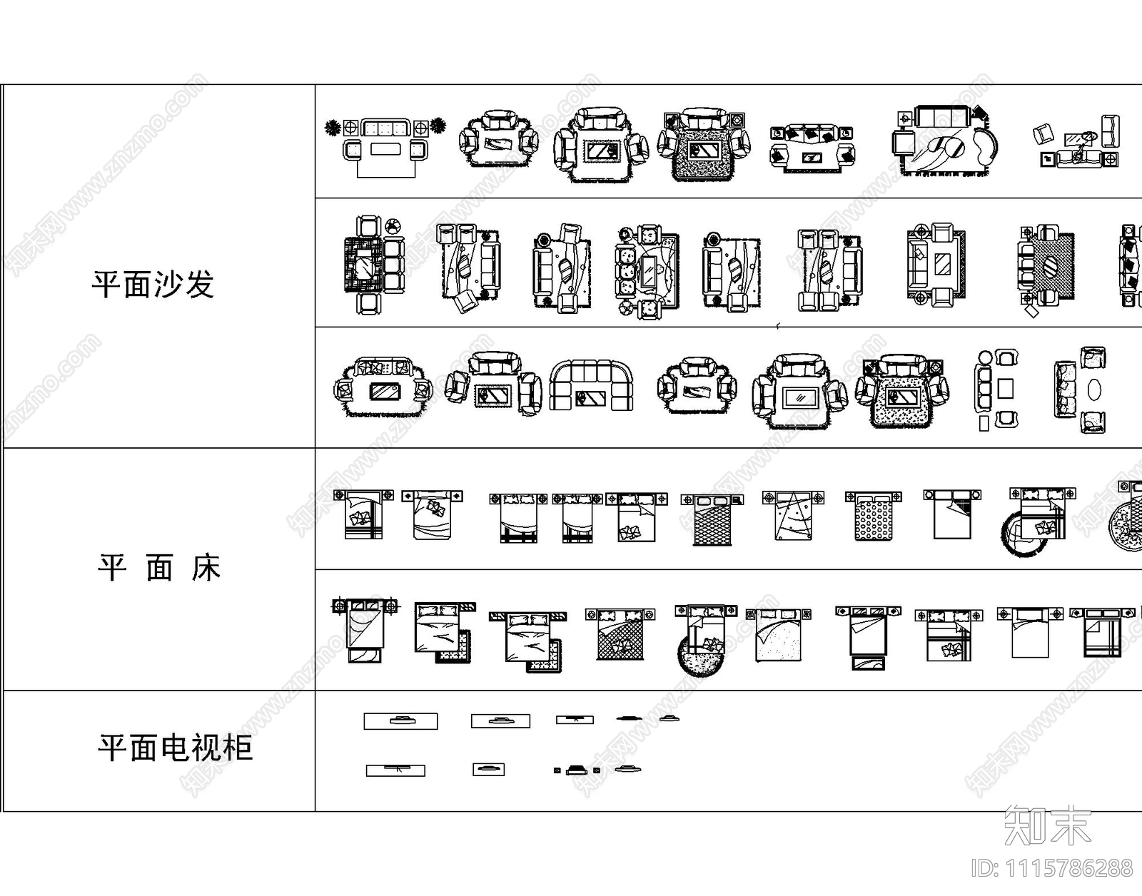 室内平面立面图库施工图施工图下载【ID:1115786288】