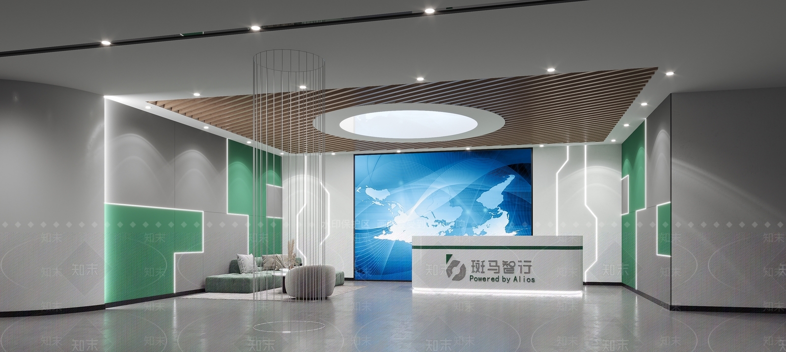 现代前台3D模型下载【ID:1115798634】