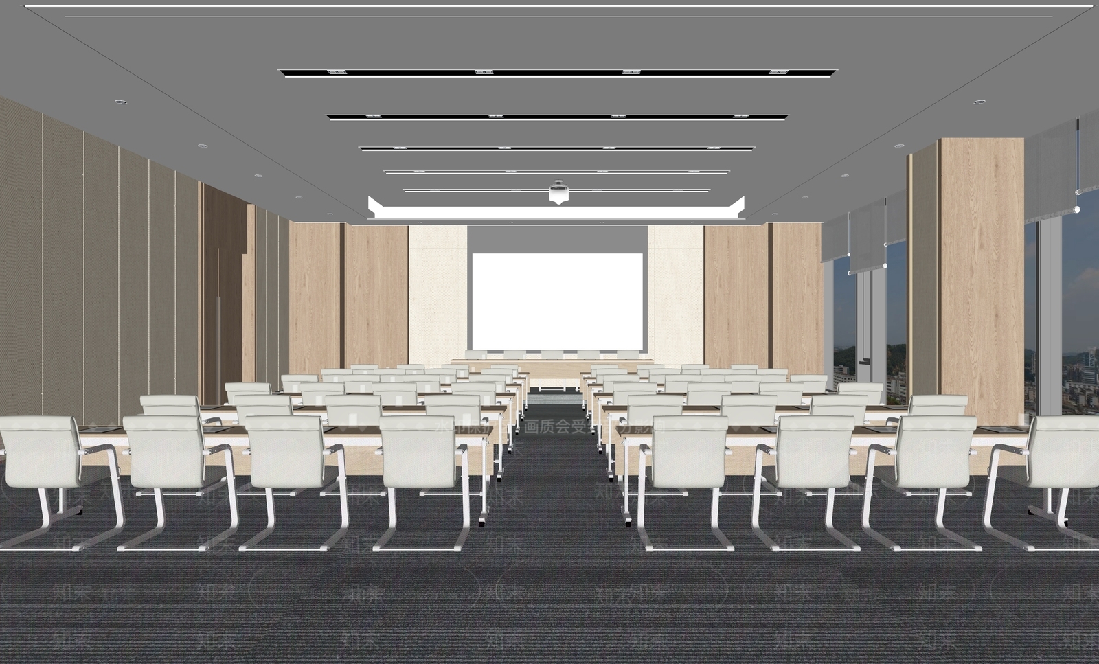 现代报告厅SU模型下载【ID:1115803656】