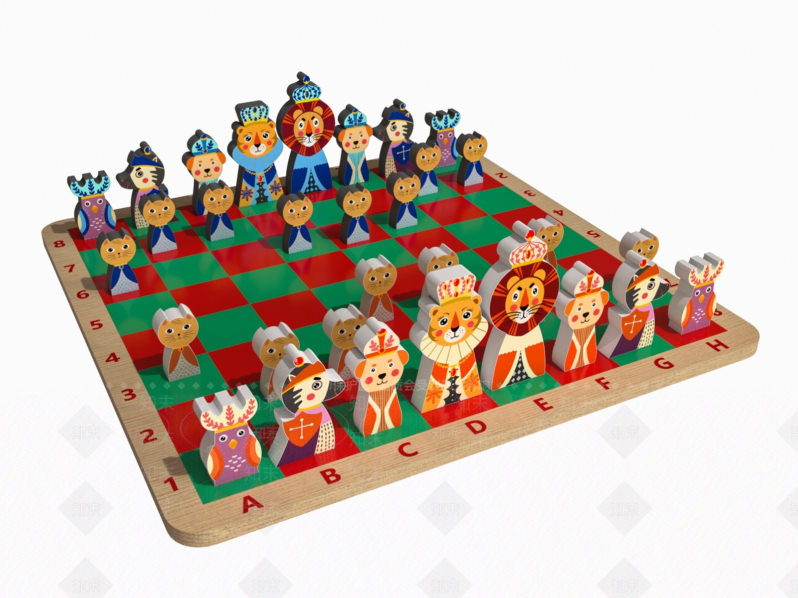 现代儿童国际象棋3D模型下载【ID:1115807915】