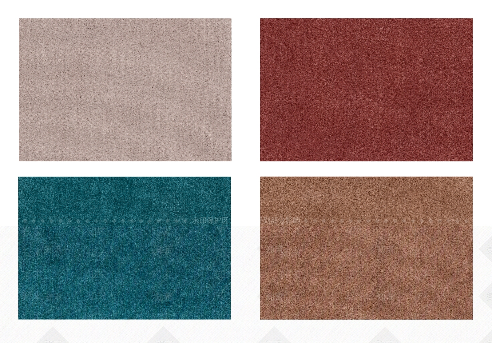 现代米咖红蓝色暗纹图案地毯组合3D模型下载【ID:1115808531】