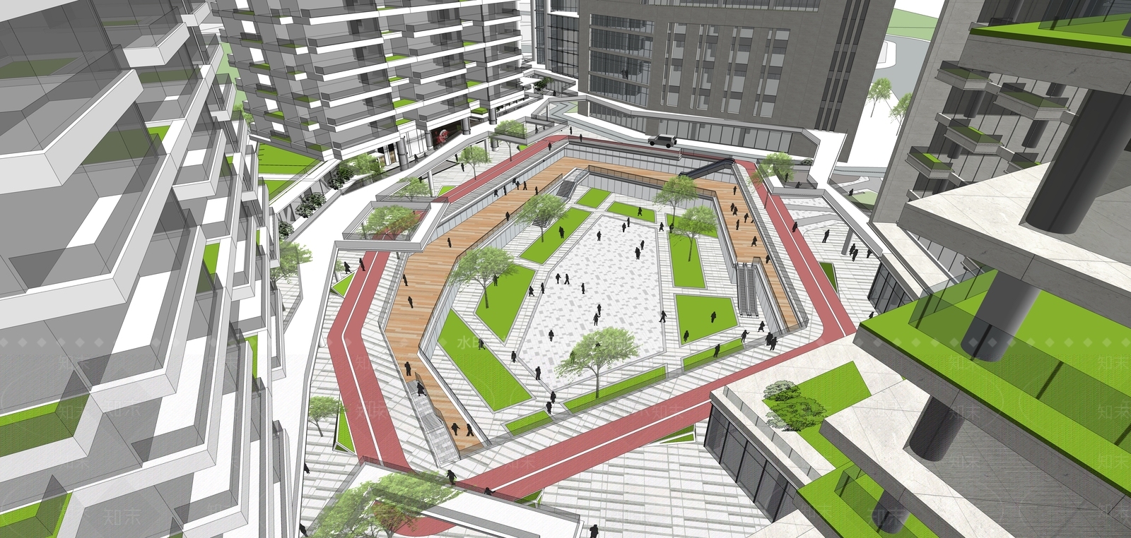 现代医疗建筑SU模型下载【ID:1115816720】