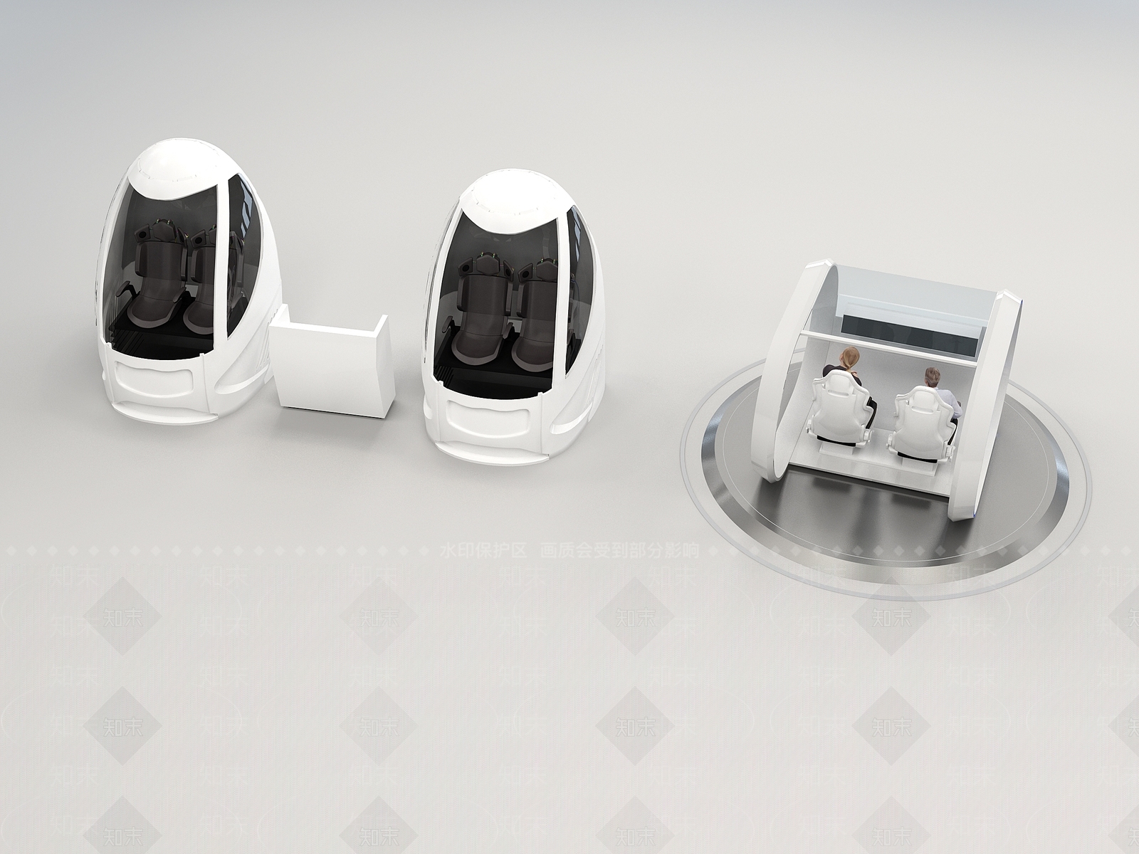 现代VR体验设备3D模型下载【ID:1115826829】