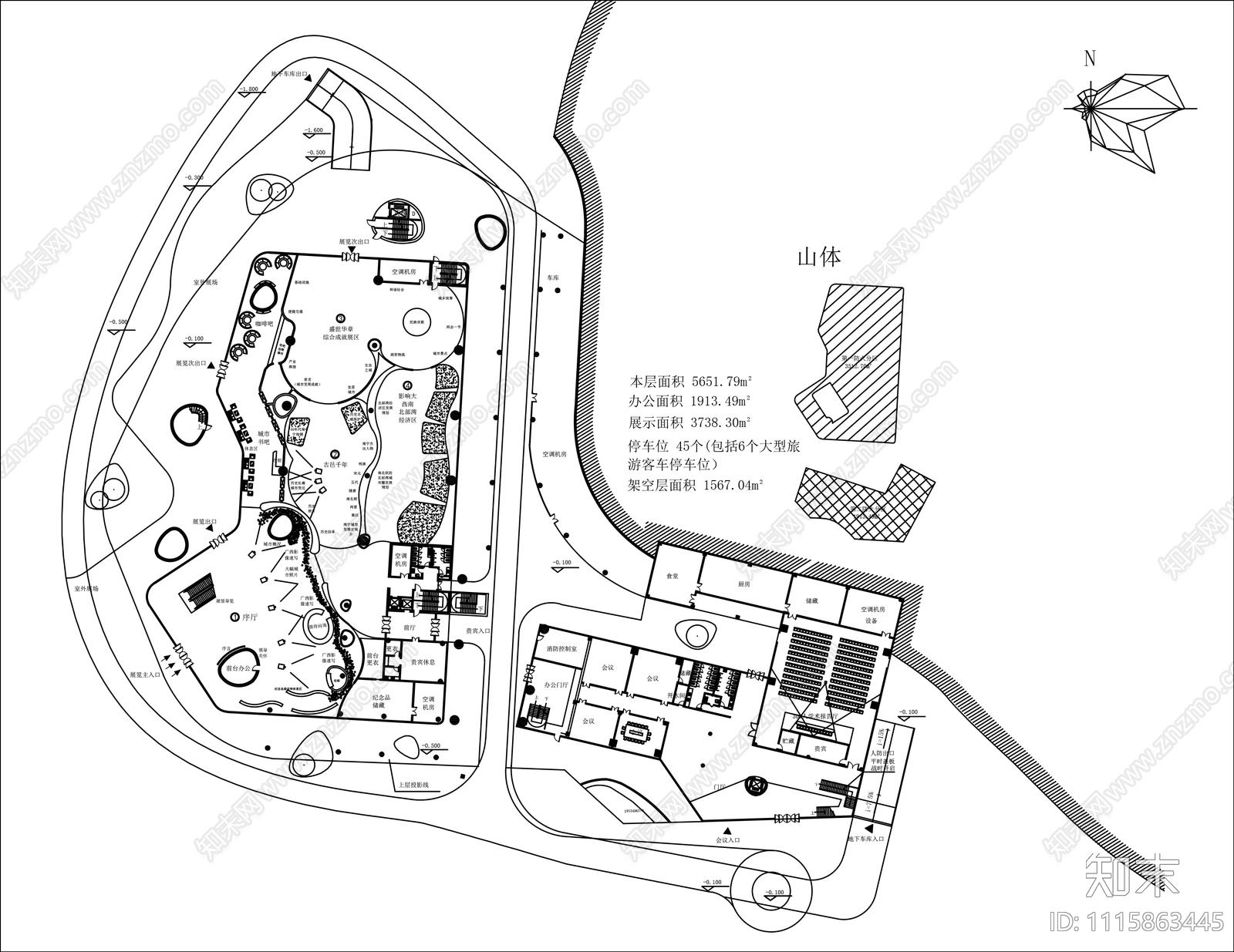 南宁城市规划馆施工图下载【ID:1115863445】