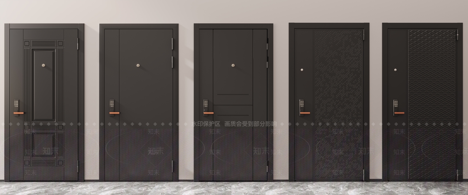 现代入户门3D模型下载【ID:1115870707】