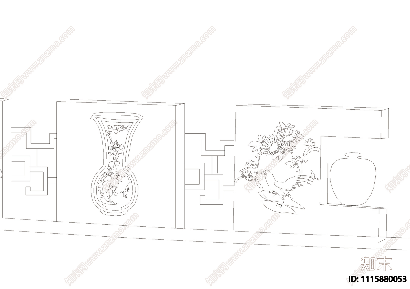 透视醴陵陶瓷景墙设计方案cad施工图下载【ID:1115880053】