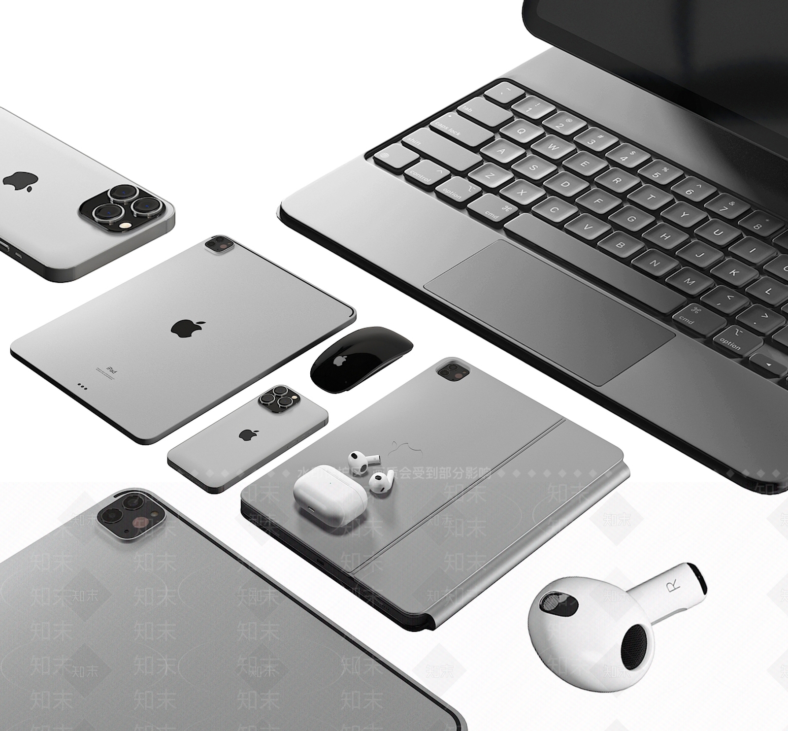 苹果笔记本3D模型下载【ID:1115881842】