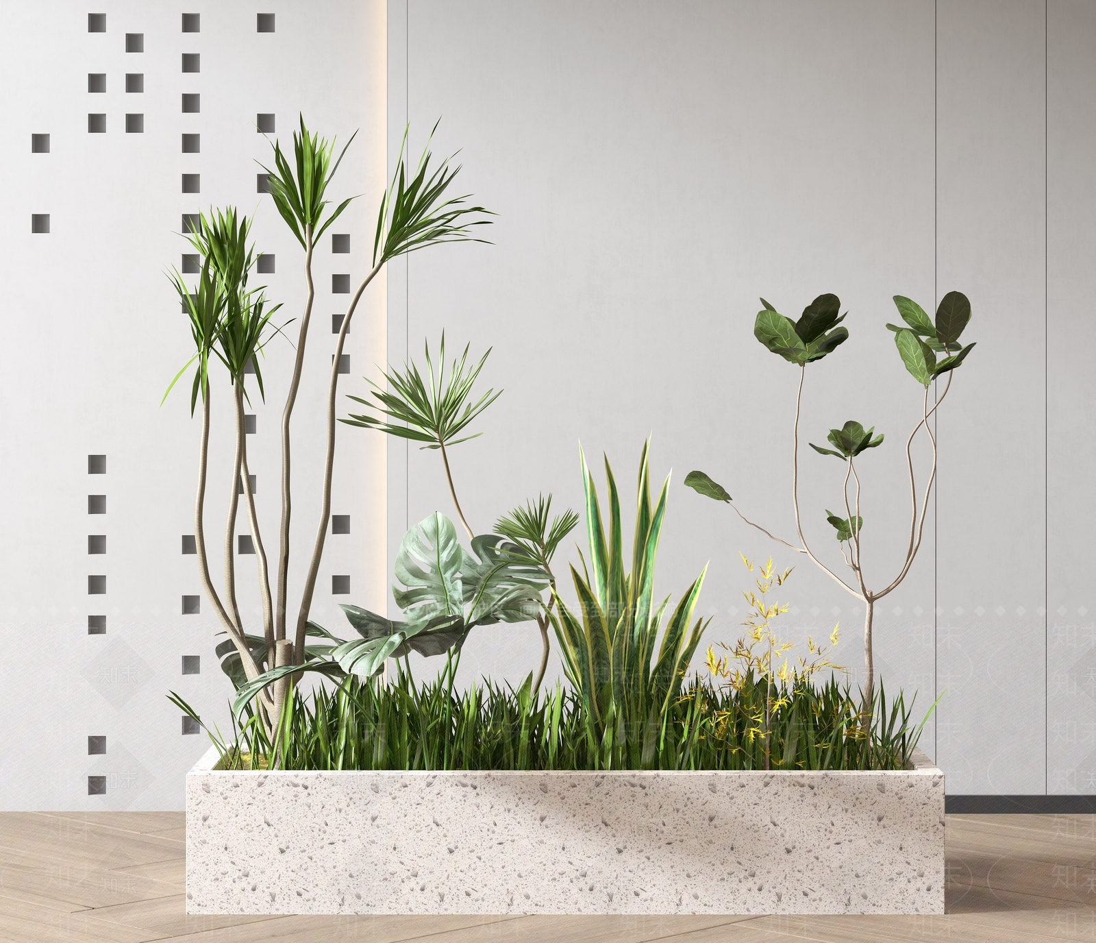 植物堆3D模型下载【ID:1115897188】