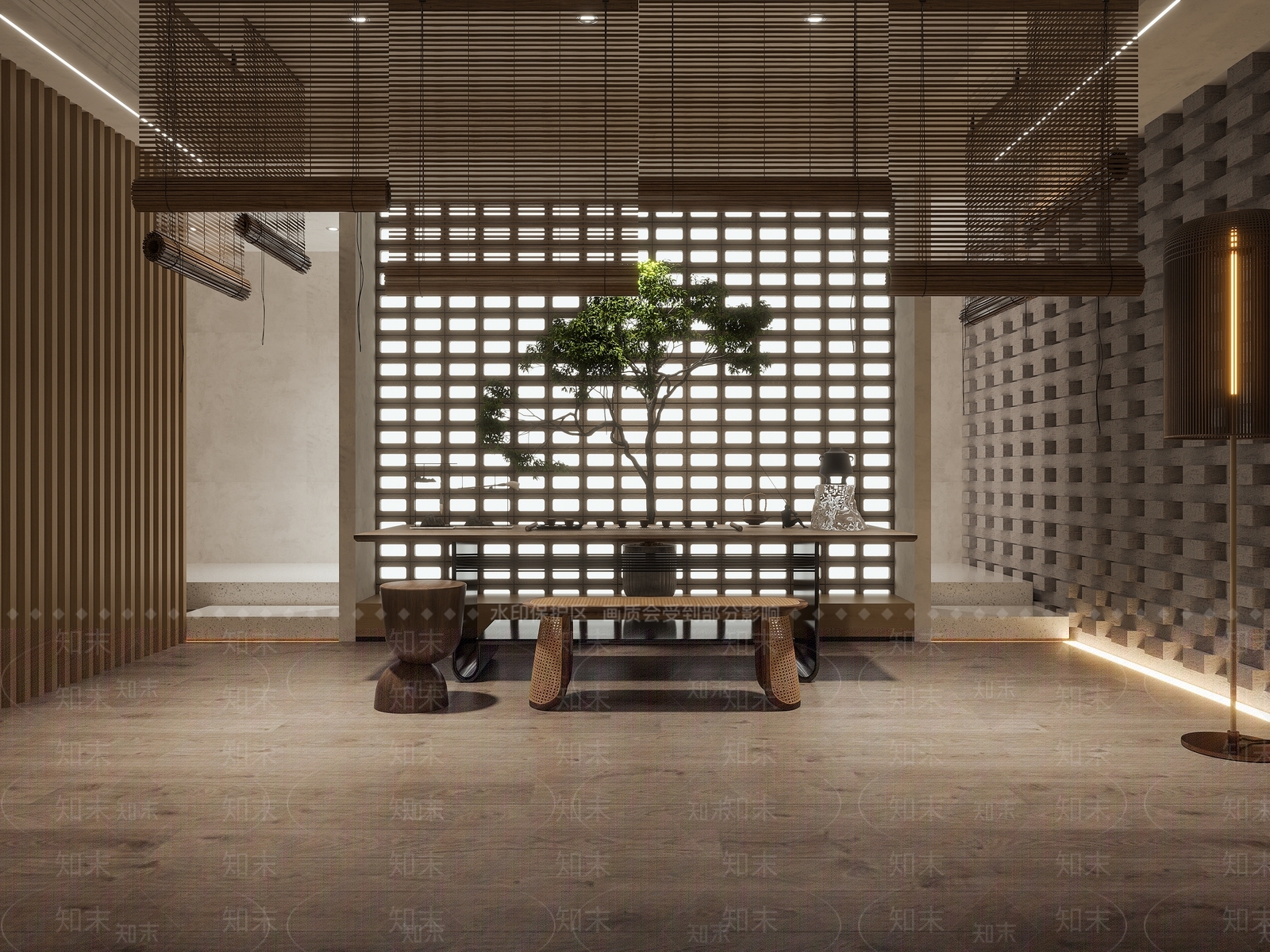 新中式茶室3D模型下载【ID:1115929874】