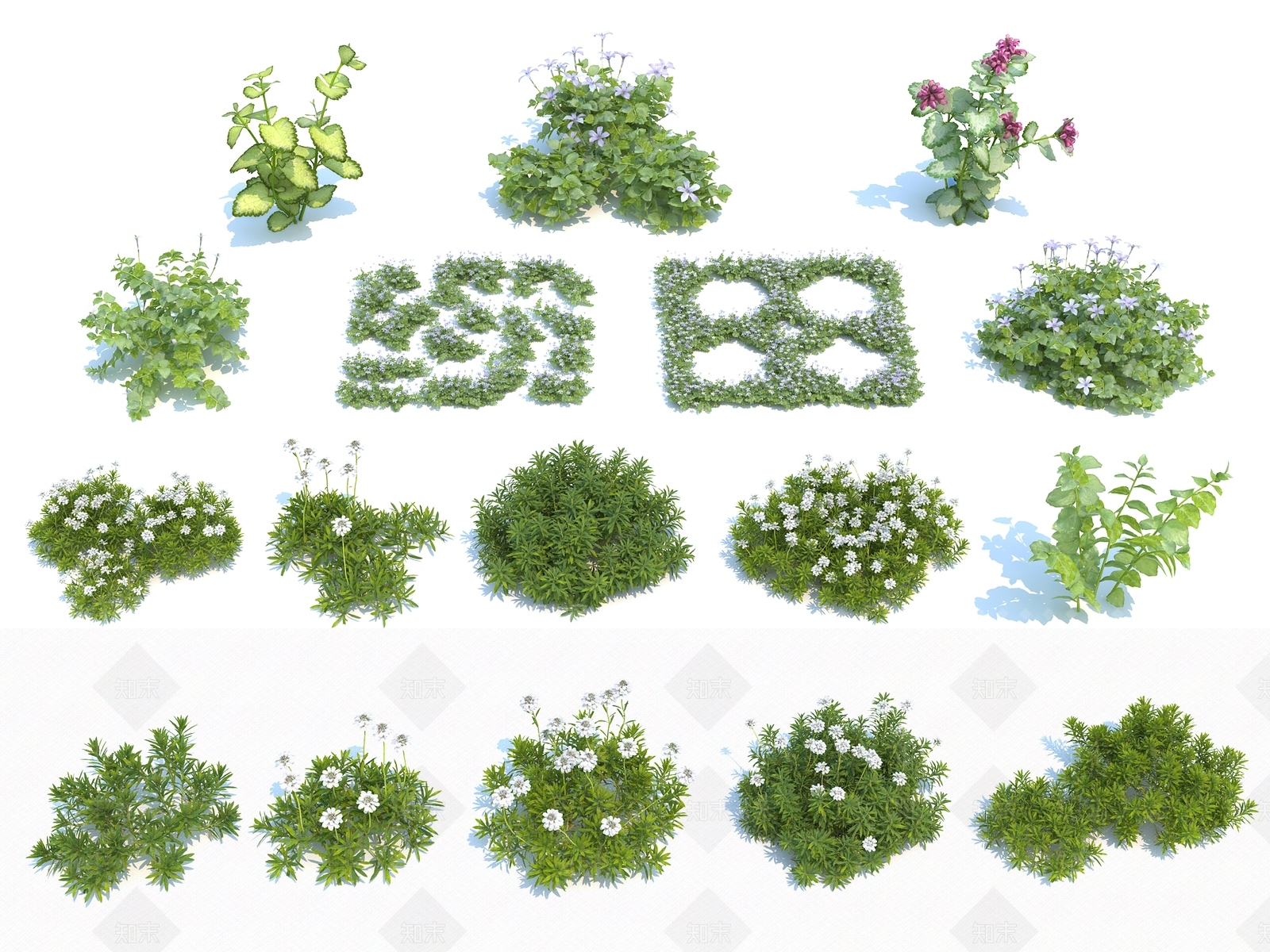 花草3D模型下载【ID:1115913812】