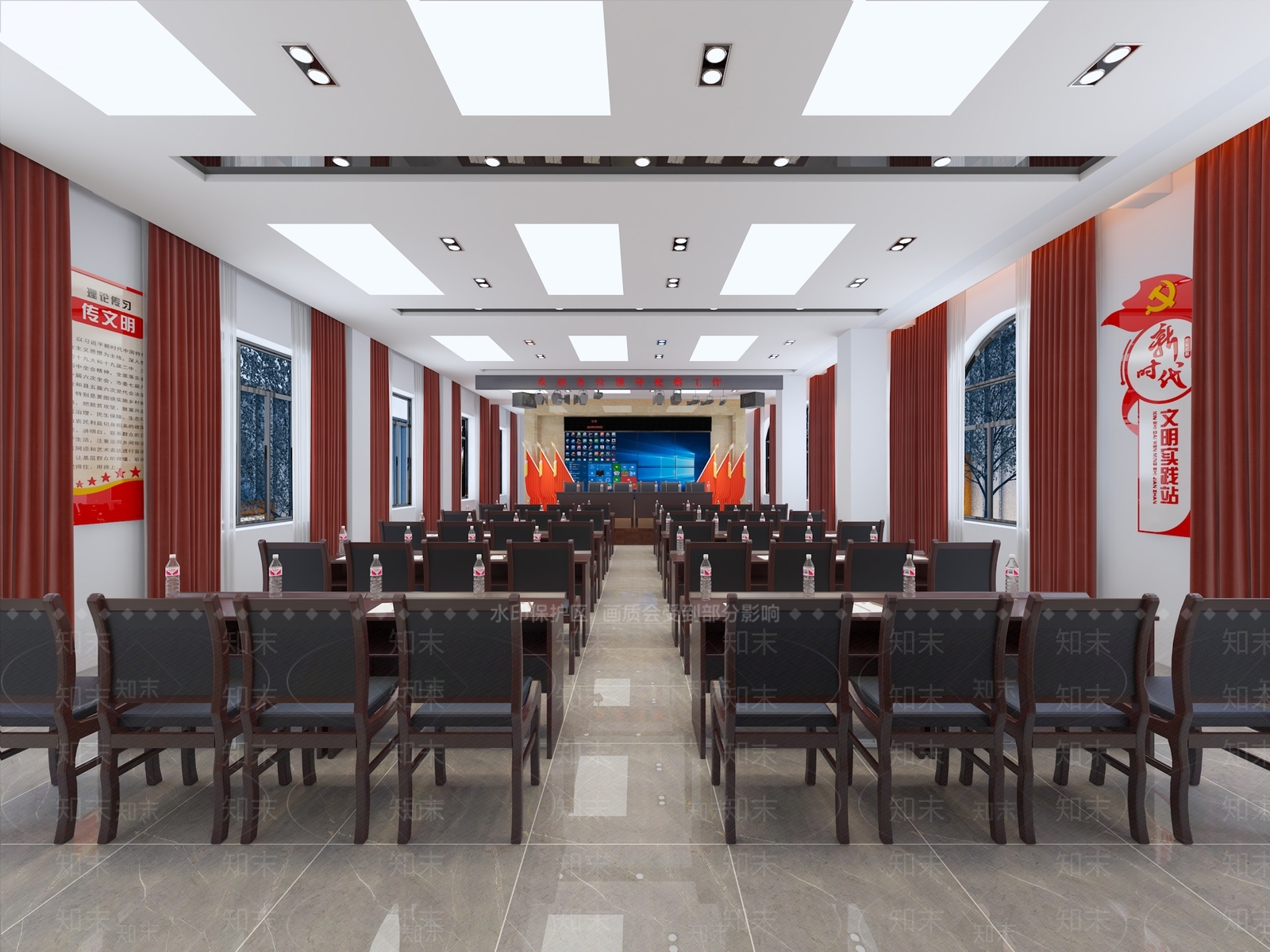 现代报告厅3D模型下载【ID:1115914386】