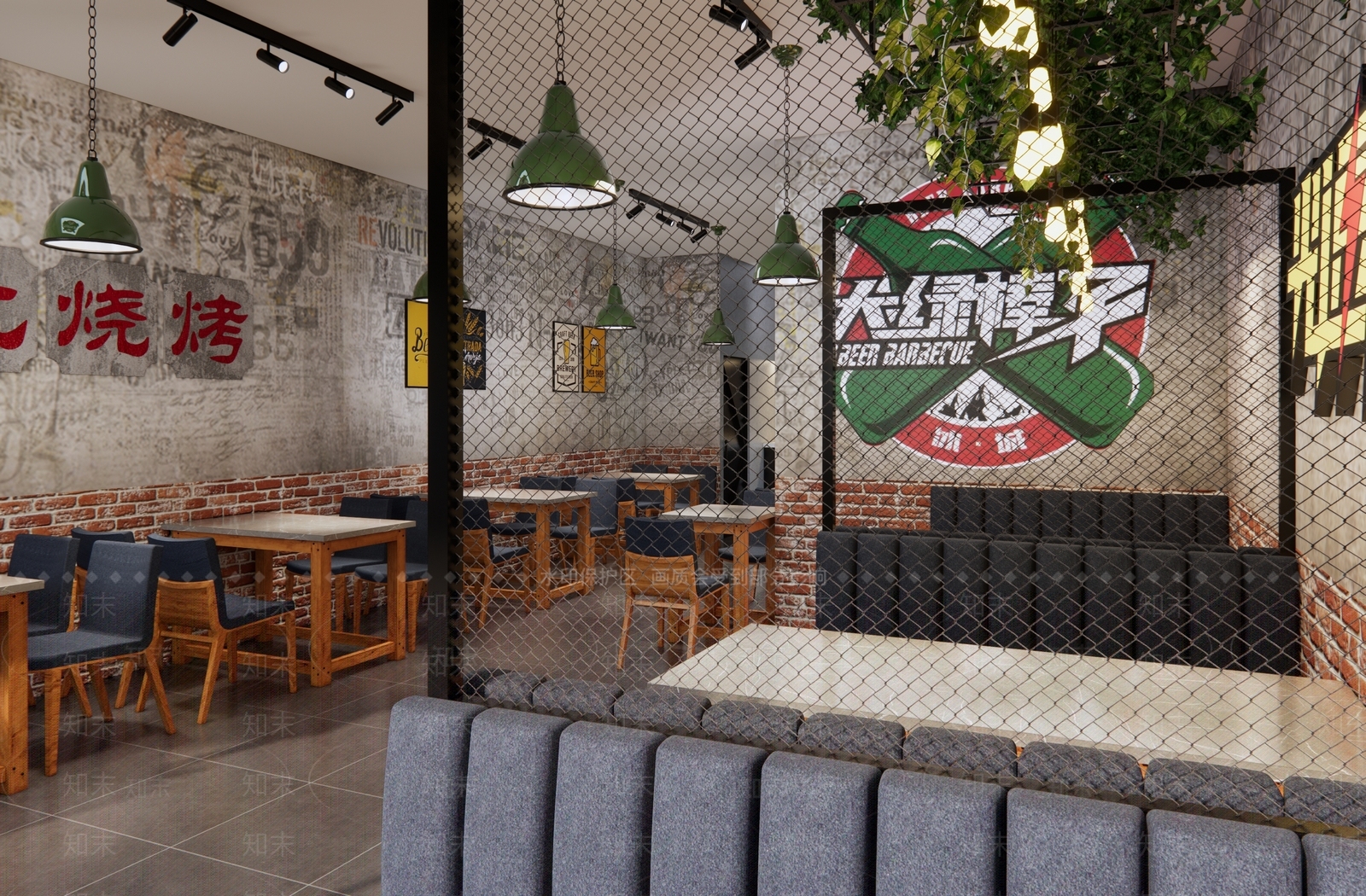 工业中餐厅SU模型下载【ID:1115926627】