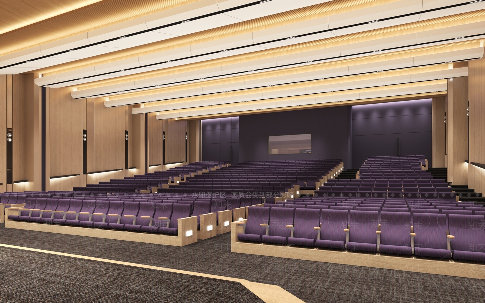 现代多功能报告厅3D模型下载【ID:1115928220】