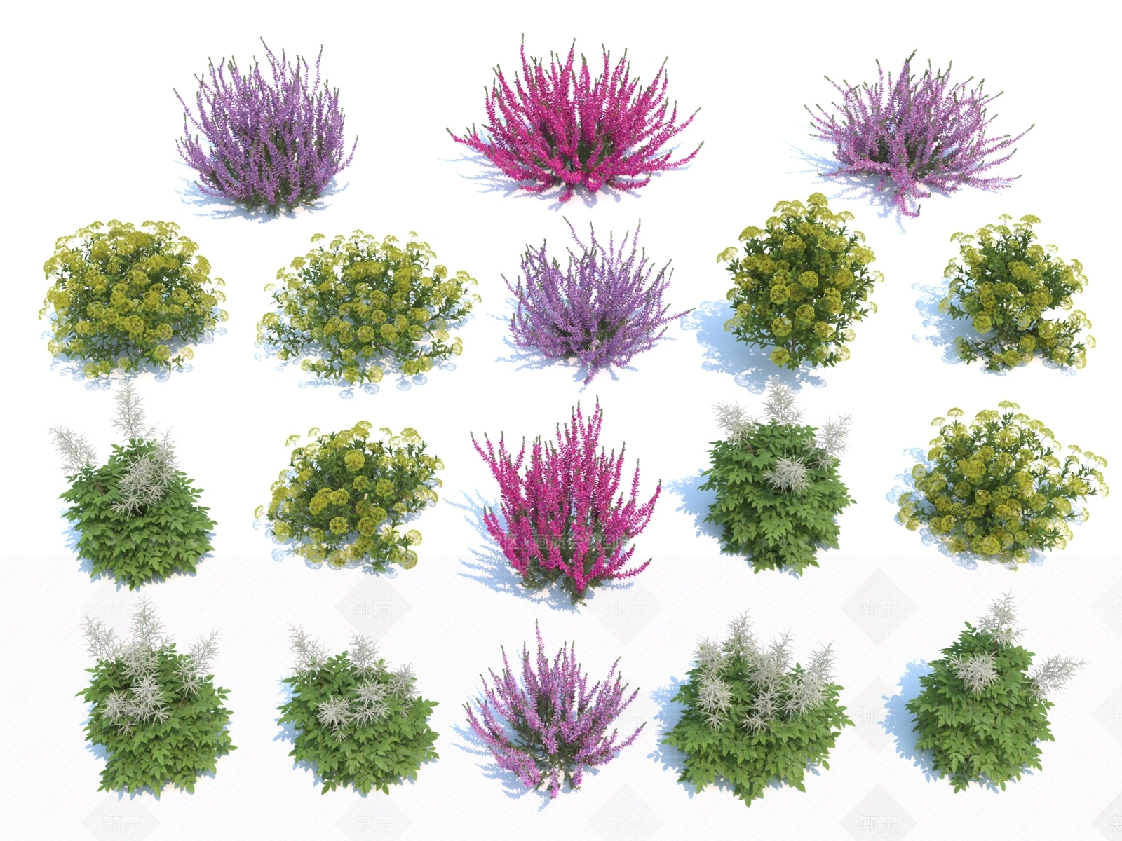 花草组合3D模型下载【ID:1115931131】
