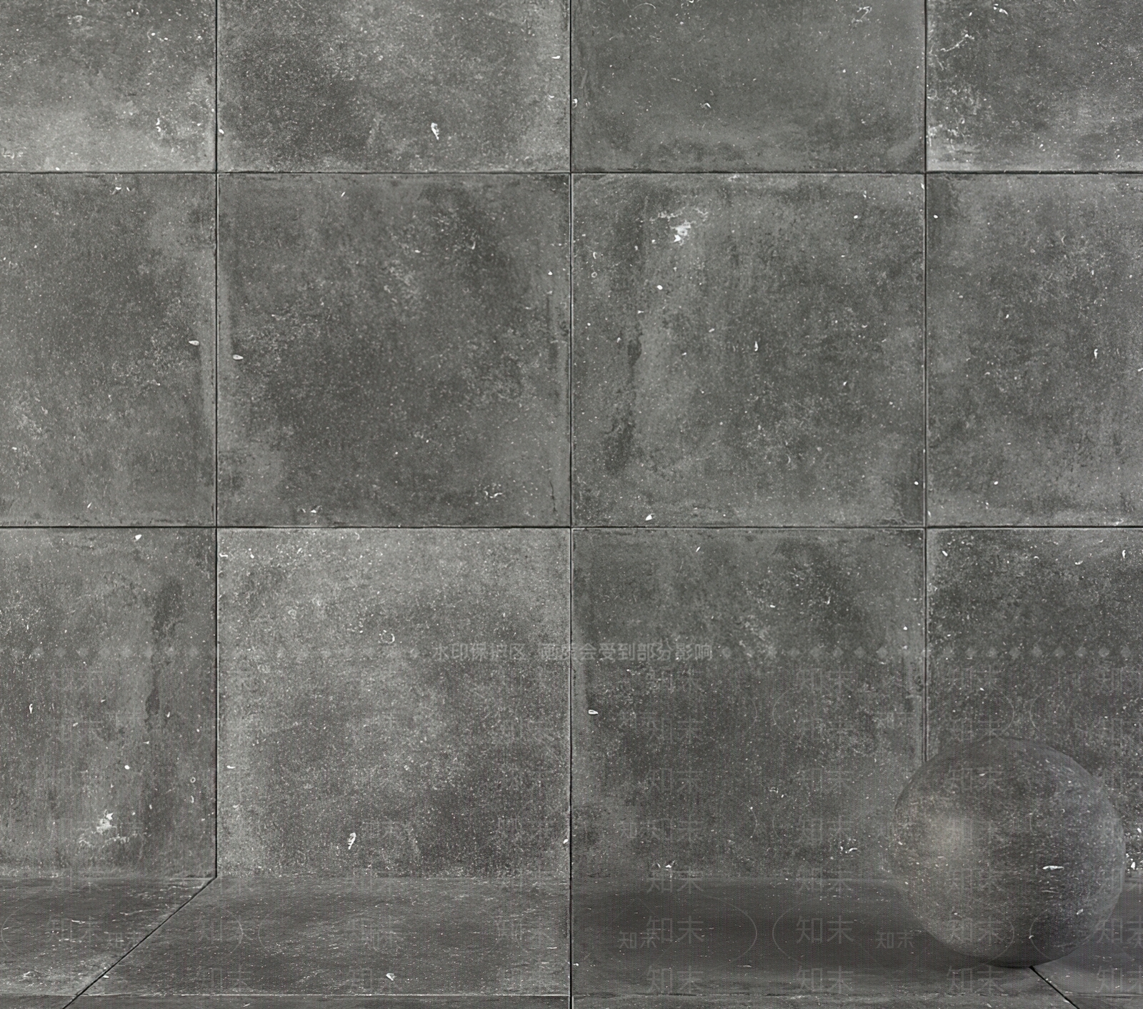 现代水泥文化石背景墙3D模型下载【ID:1115930602】