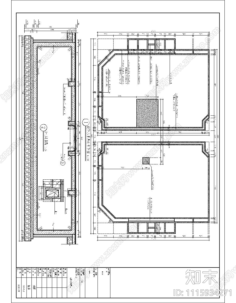 现代简约镜面雕塑水景cad施工图下载【ID:1115934271】