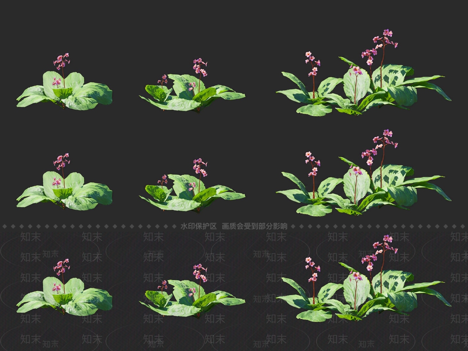 花草组合3D模型下载【ID:1115935852】