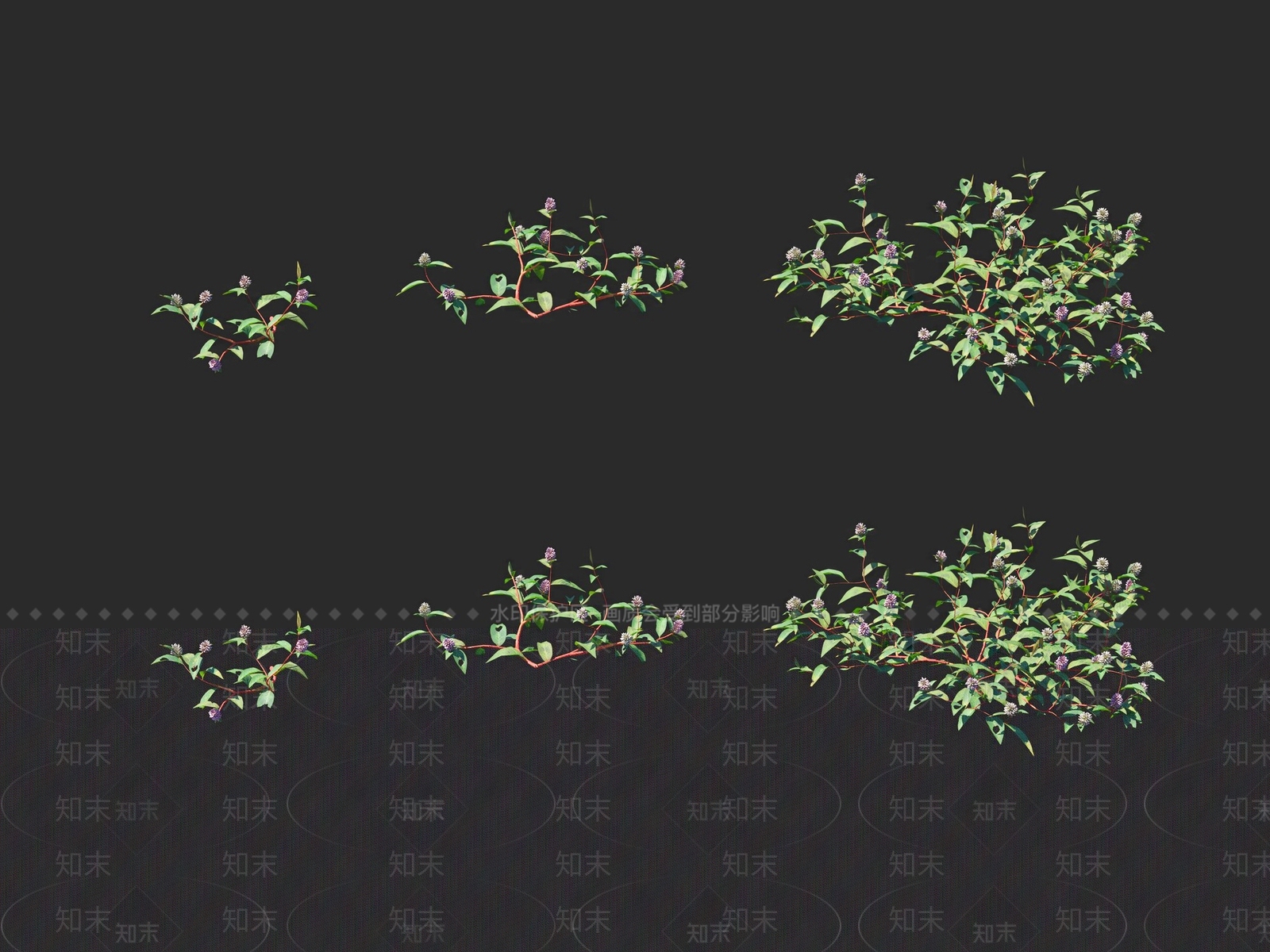 花草组合3D模型下载【ID:1115937134】