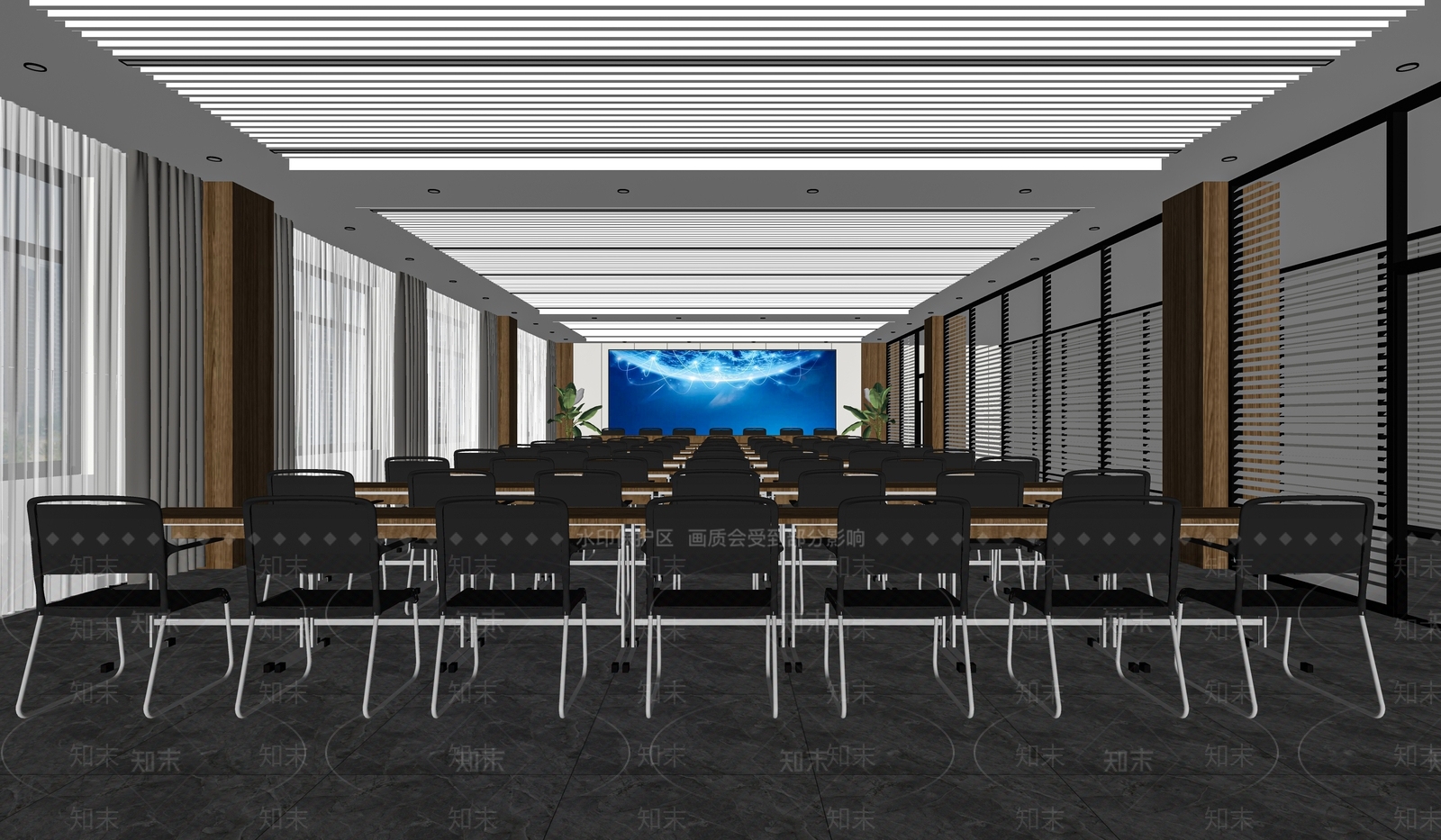 现代报告厅SU模型下载【ID:1115950738】