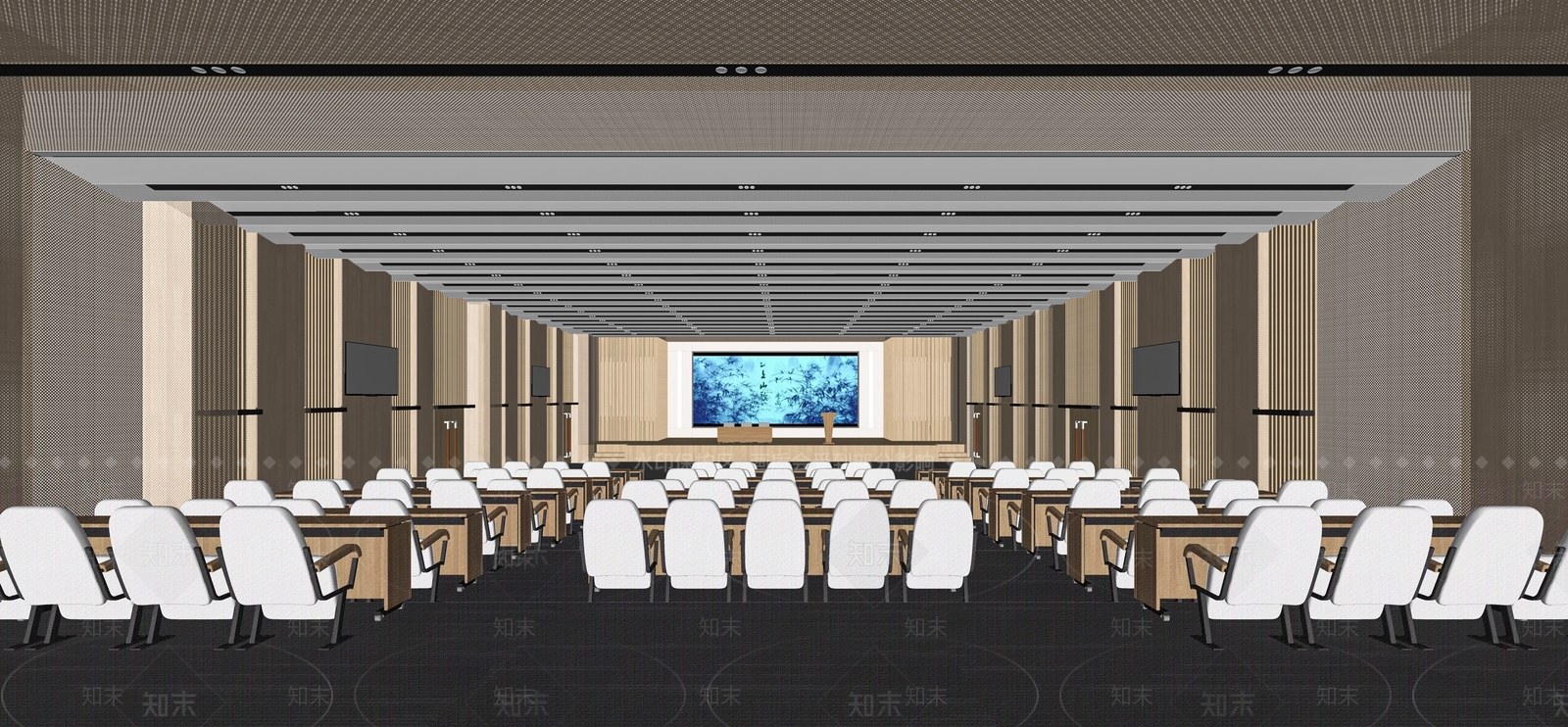 现代阶梯教室SU模型下载【ID:1115951863】
