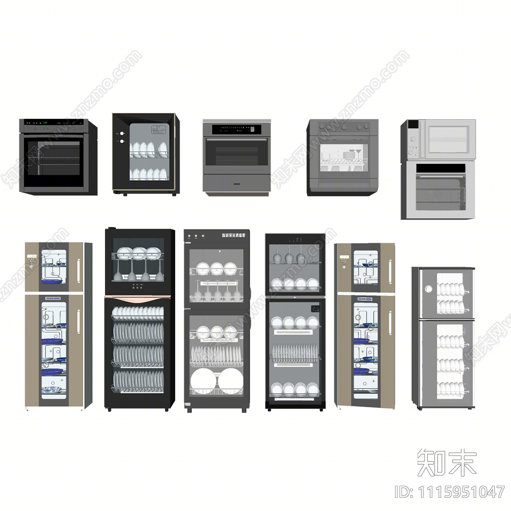 现代烤箱SU模型下载【ID:1115951047】