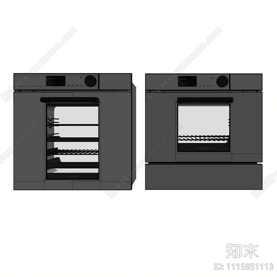 现代烤箱SU模型下载【ID:1115951113】