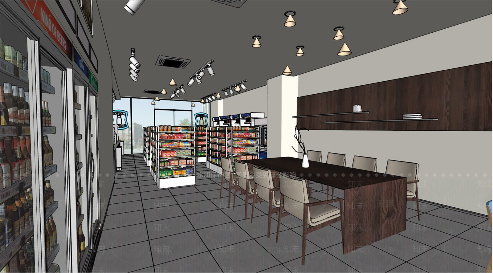 现代便利店SU模型下载【ID:1115956612】