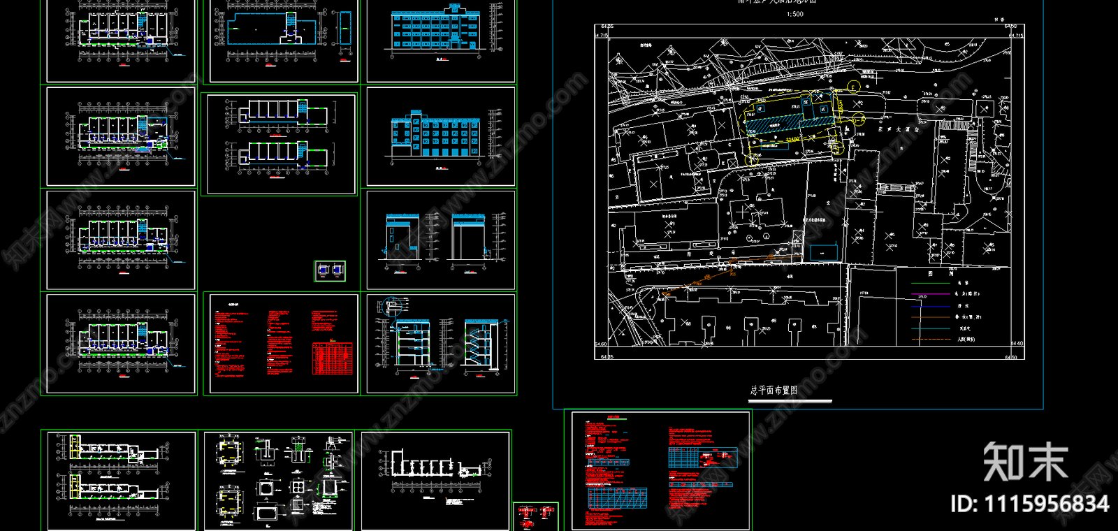 大酒店建筑结构图施工图下载【ID:1115956834】