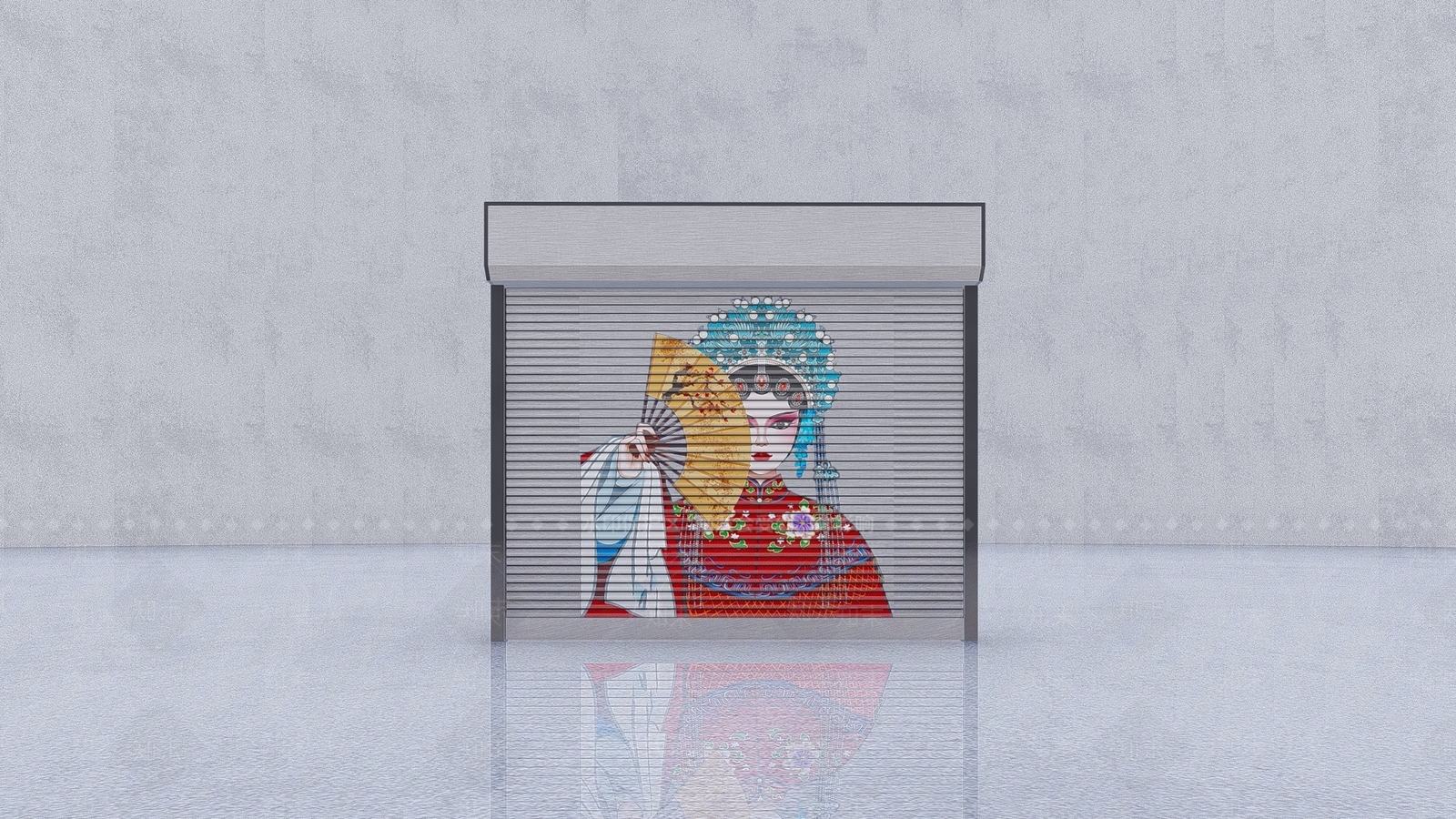 现代卷帘门SU模型下载【ID:1115961418】