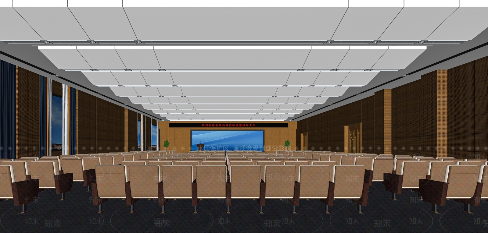 现代报告厅SU模型下载【ID:1115977756】