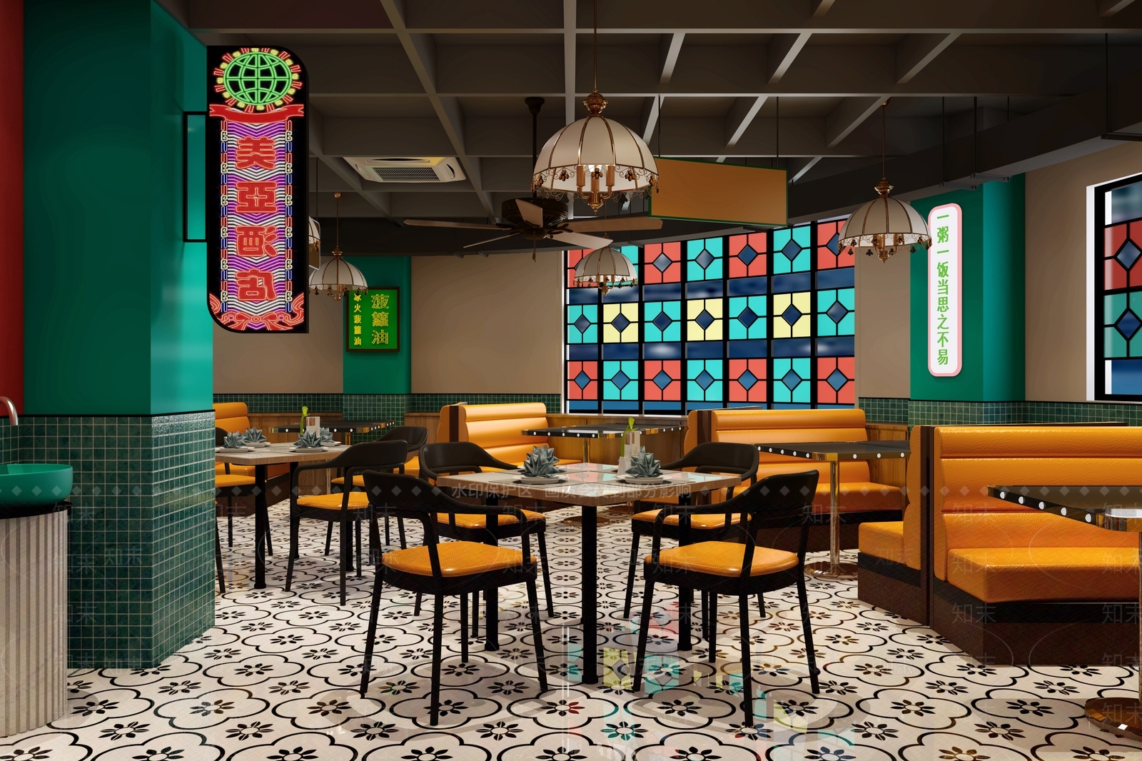 港式茶餐厅3D模型下载【ID:1117137662】