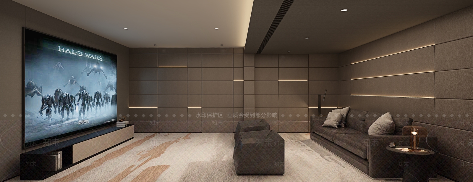 现代家居影音室3D模型下载【ID:1116358964】