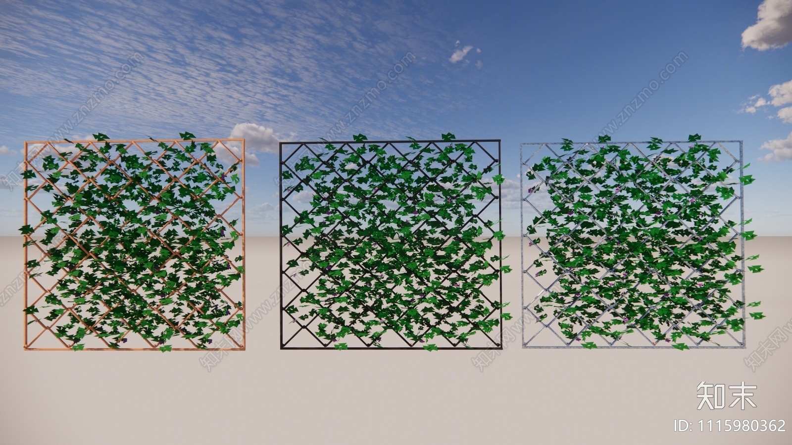 现代绿植墙SU模型下载【ID:1115980362】