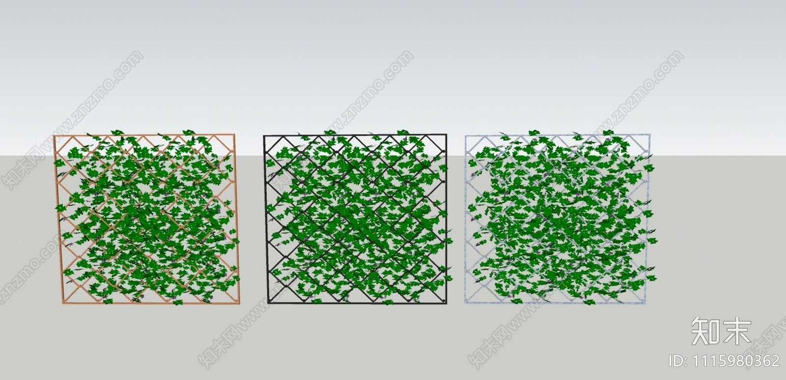 现代绿植墙SU模型下载【ID:1115980362】
