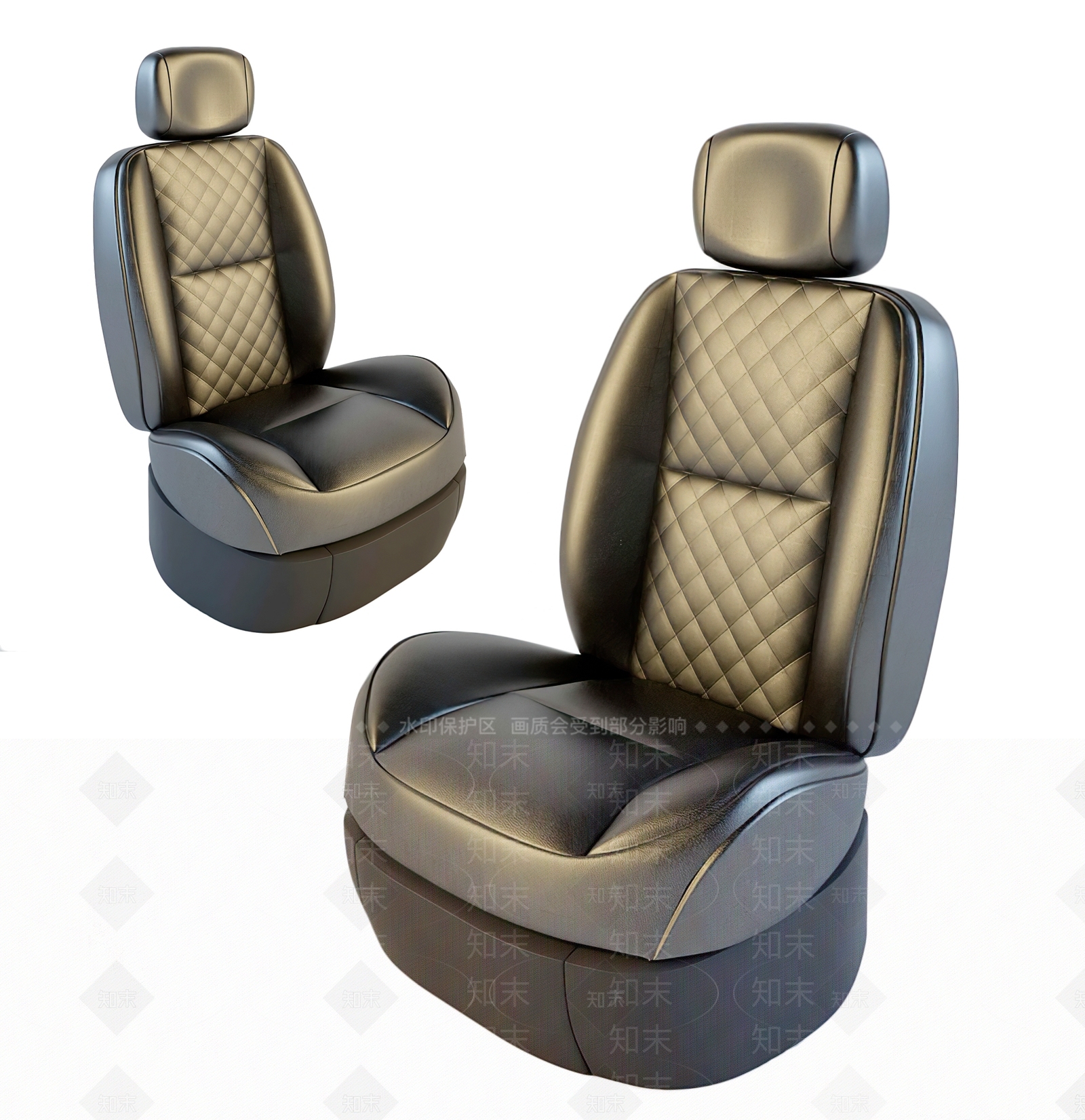 现代汽车椅3D模型下载【ID:1115996540】