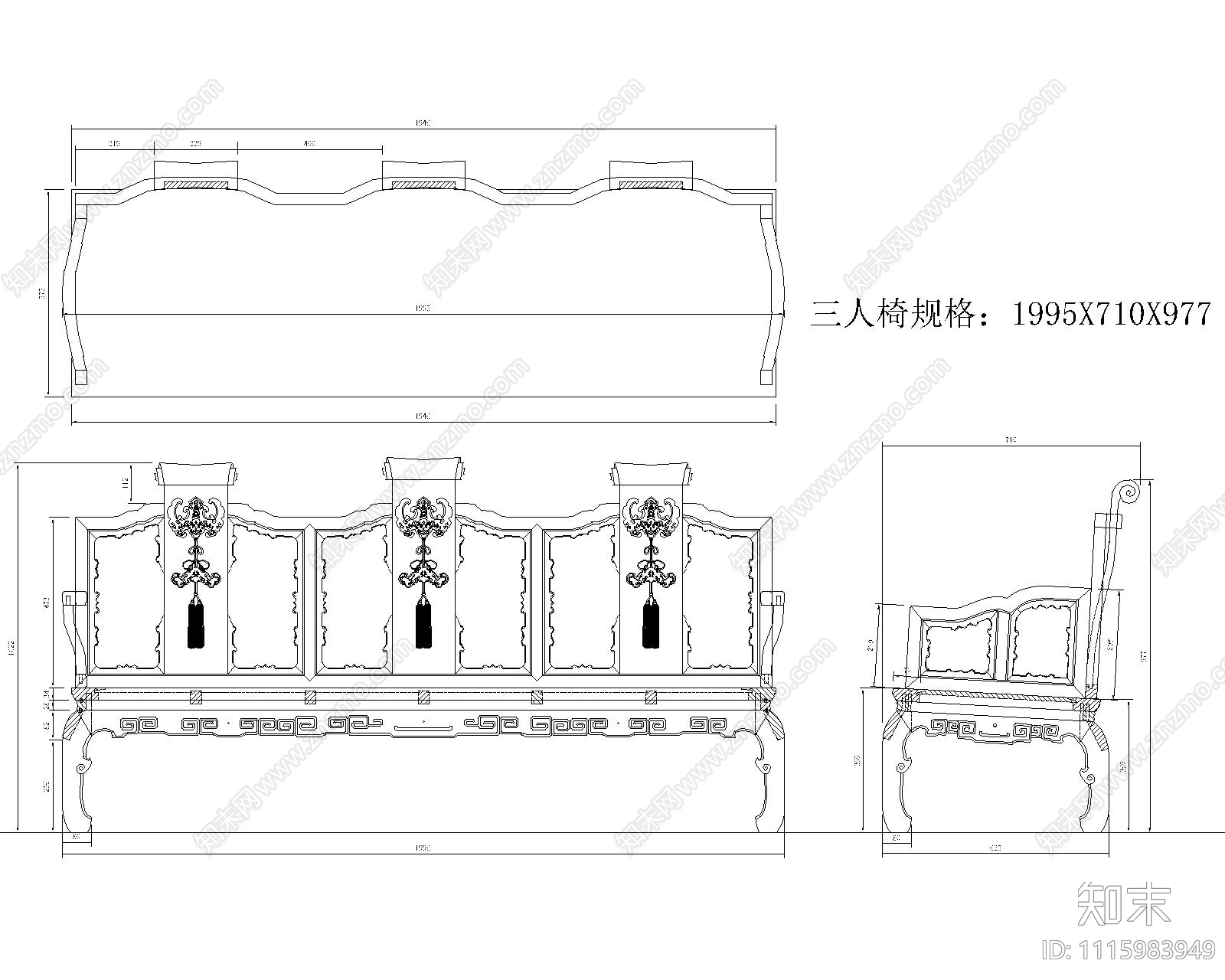 红木清式家具施工图施工图下载【ID:1115983949】