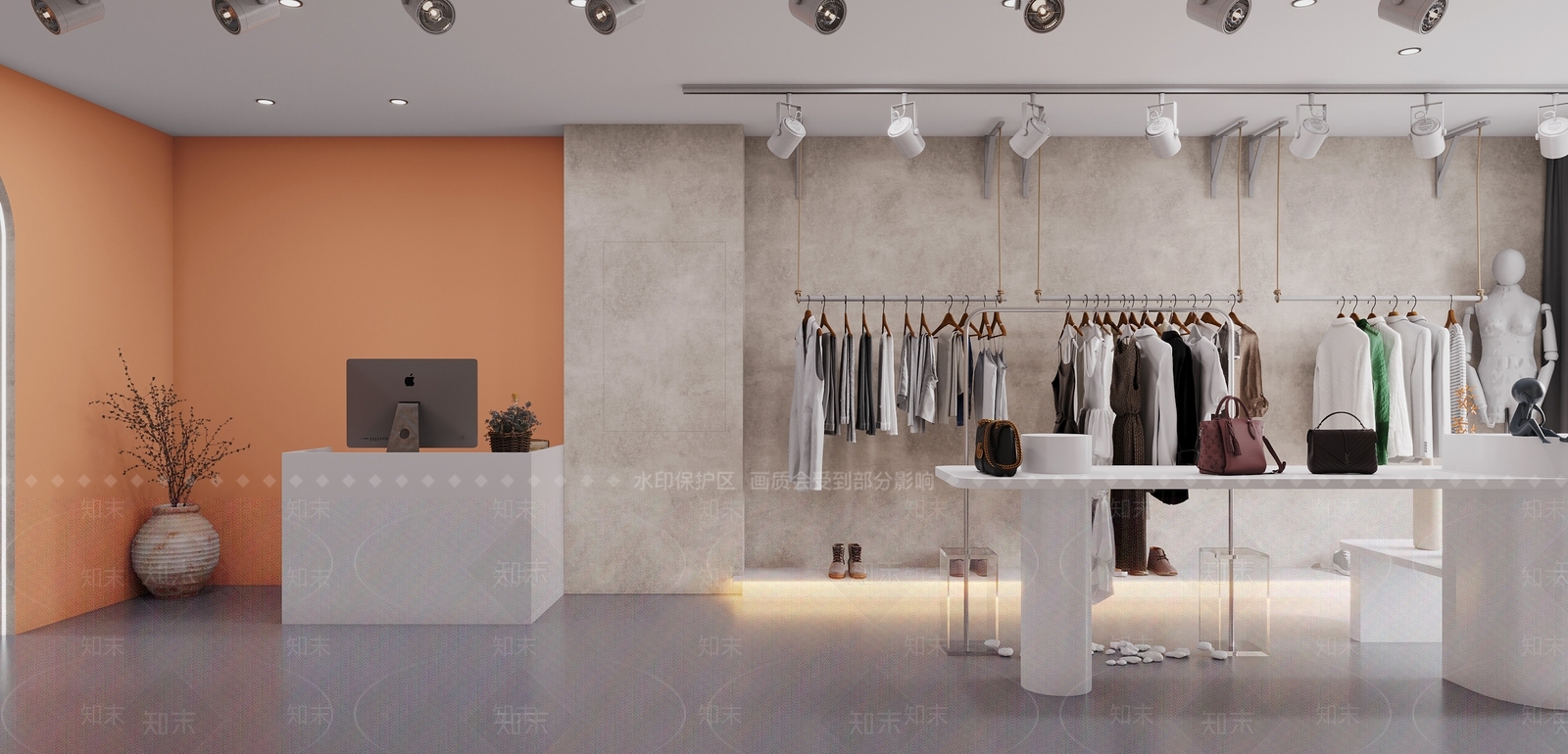 现代服装店3D模型下载【ID:1115989993】