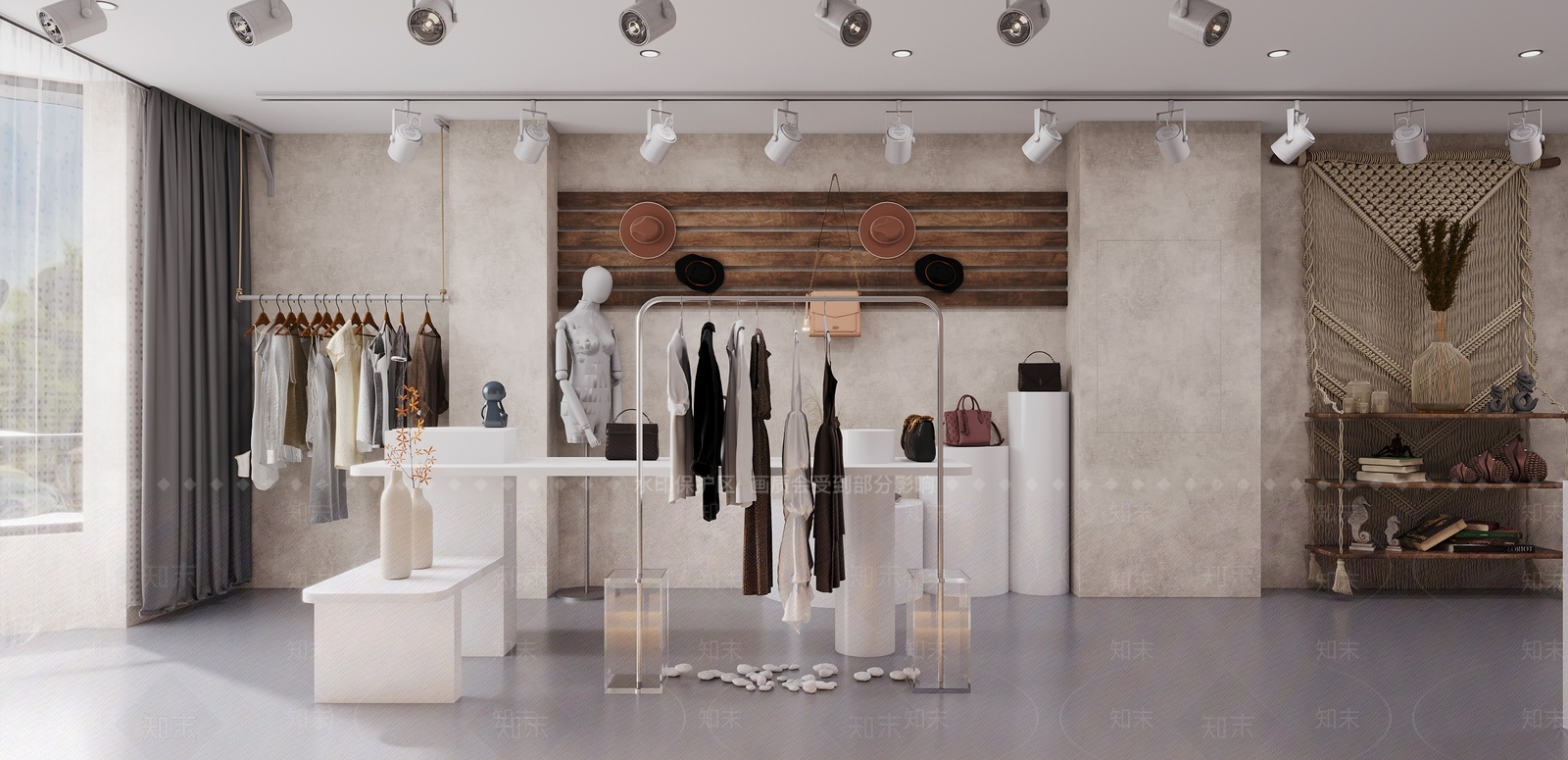 现代服装店3D模型下载【ID:1115989993】
