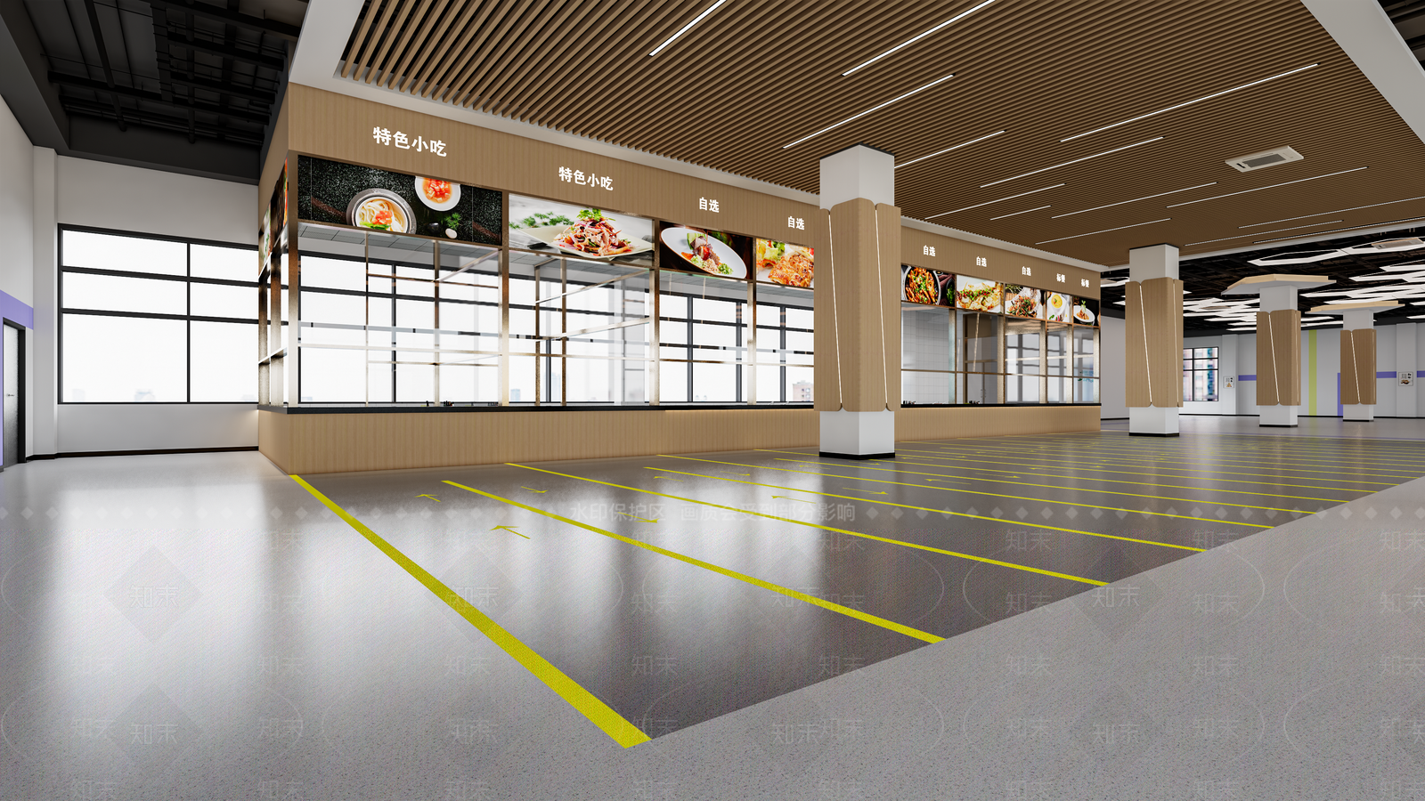 现代食堂SU模型下载【ID:1115988712】