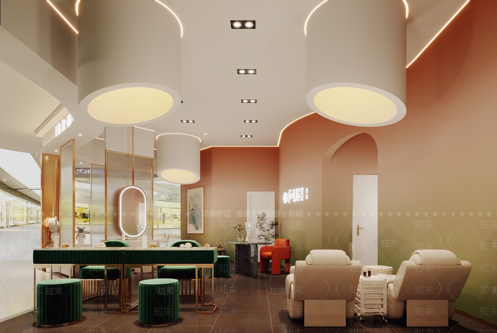现代美容SPA店3D模型下载【ID:1115991152】